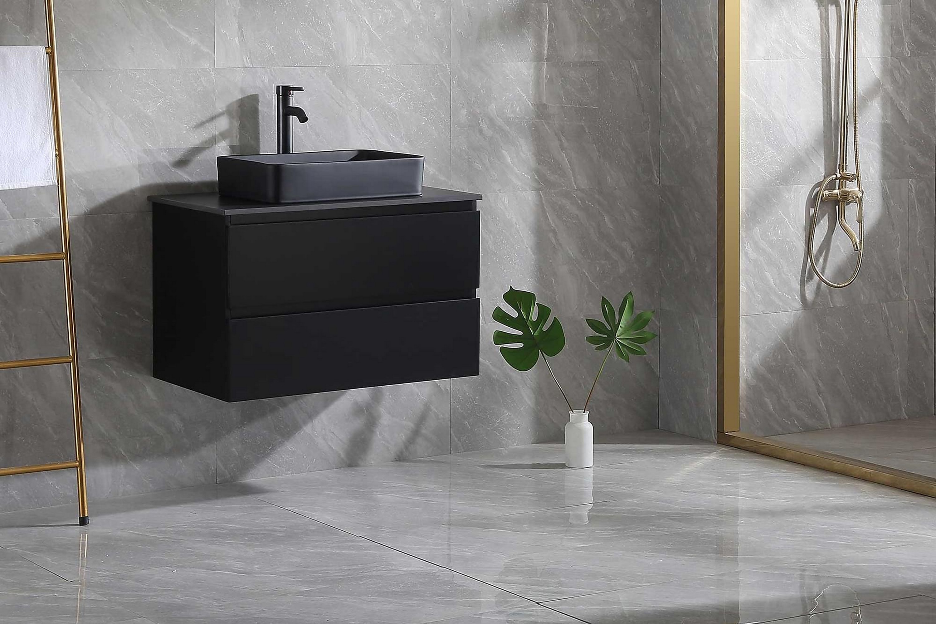 Tvättställsskåp Bathlife Extas Svart Bathlife