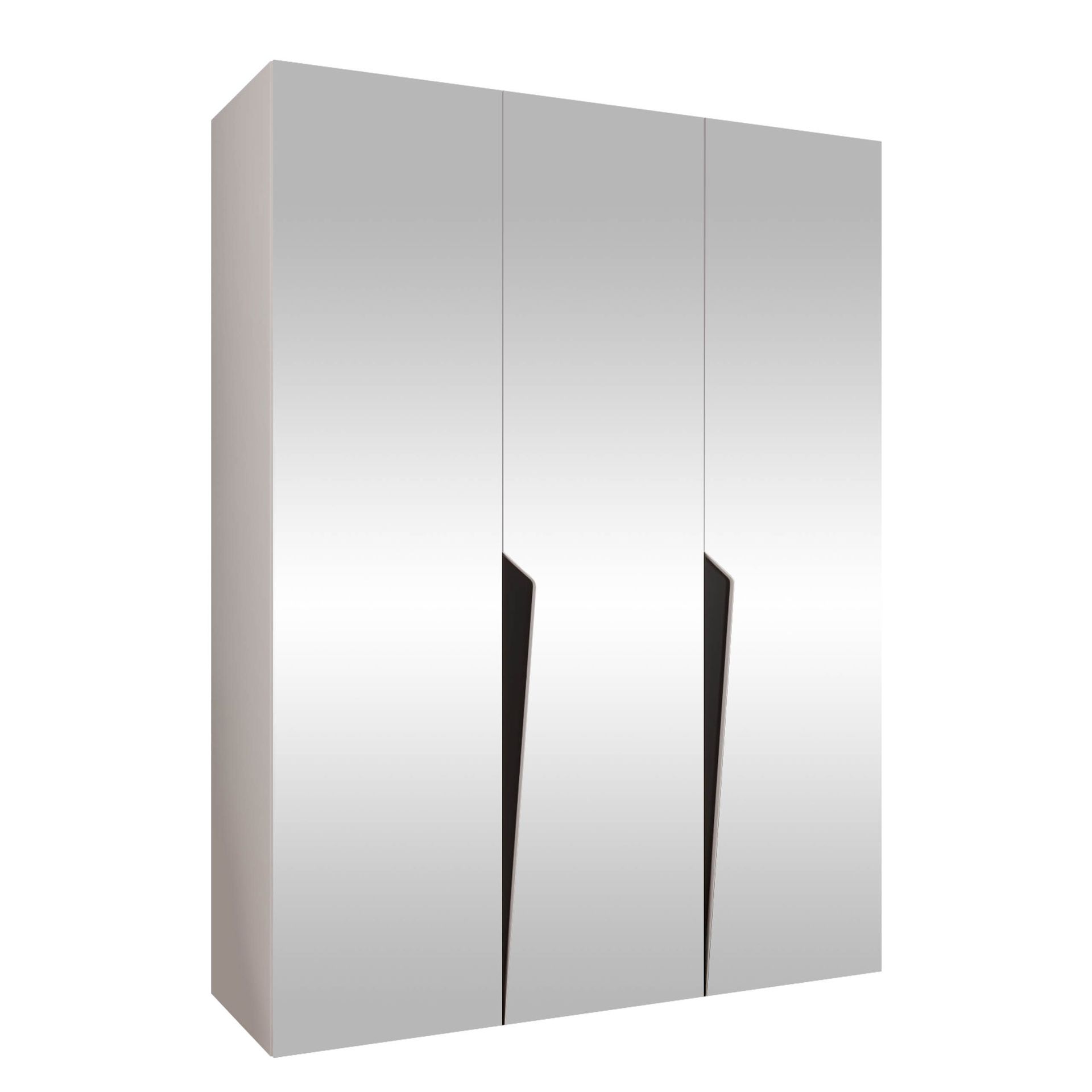 Barile Garderob med spegel 150 cm - vit