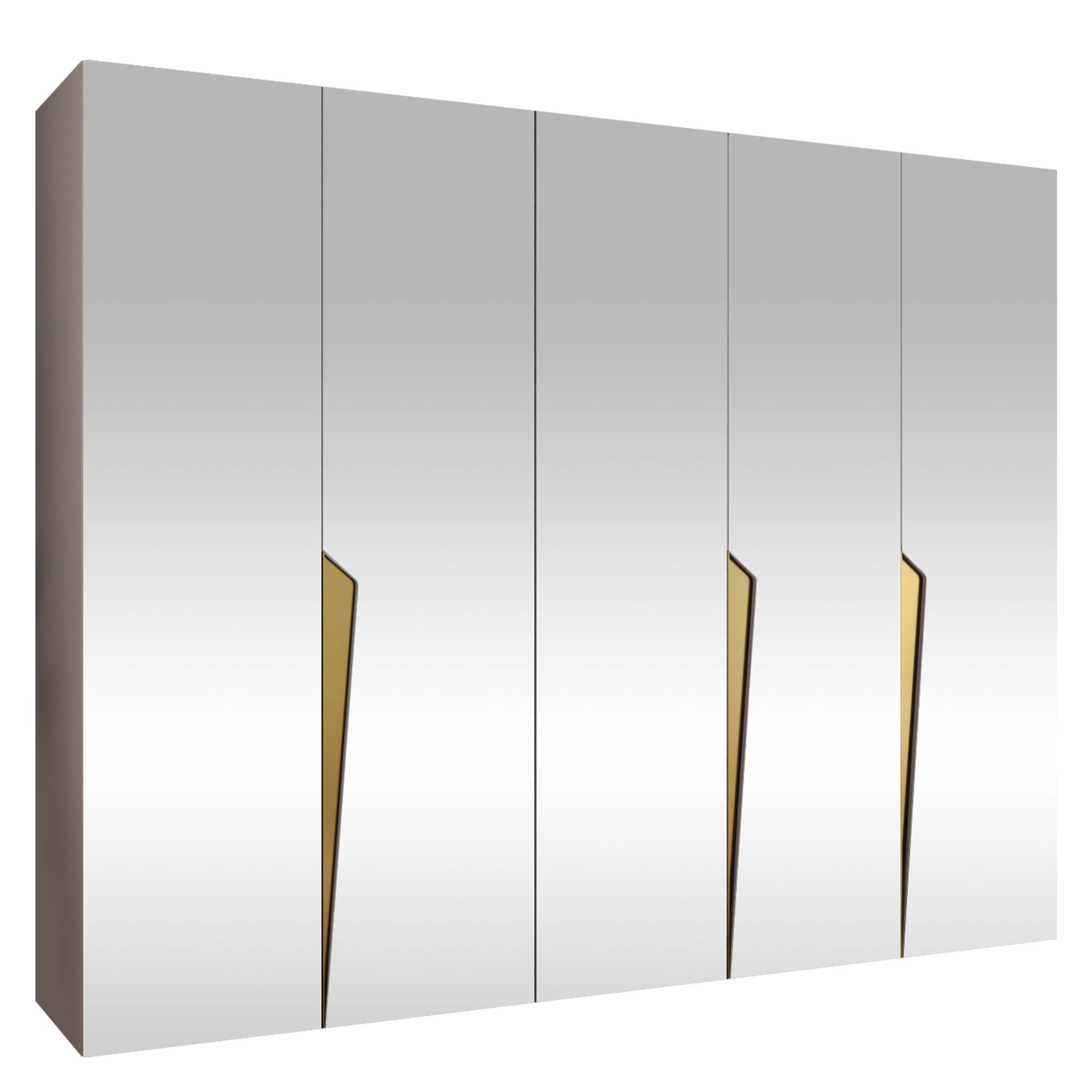 Barile Garderob med spegel 250 cm - kashmir