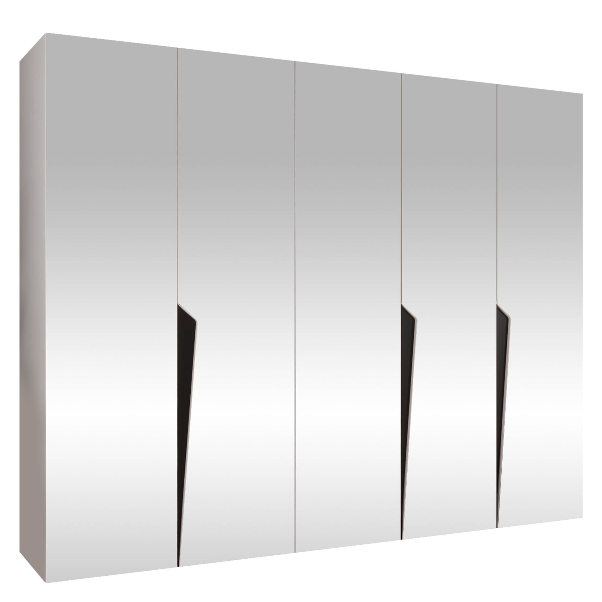 Barile Garderob med spegel 250 cm - vit