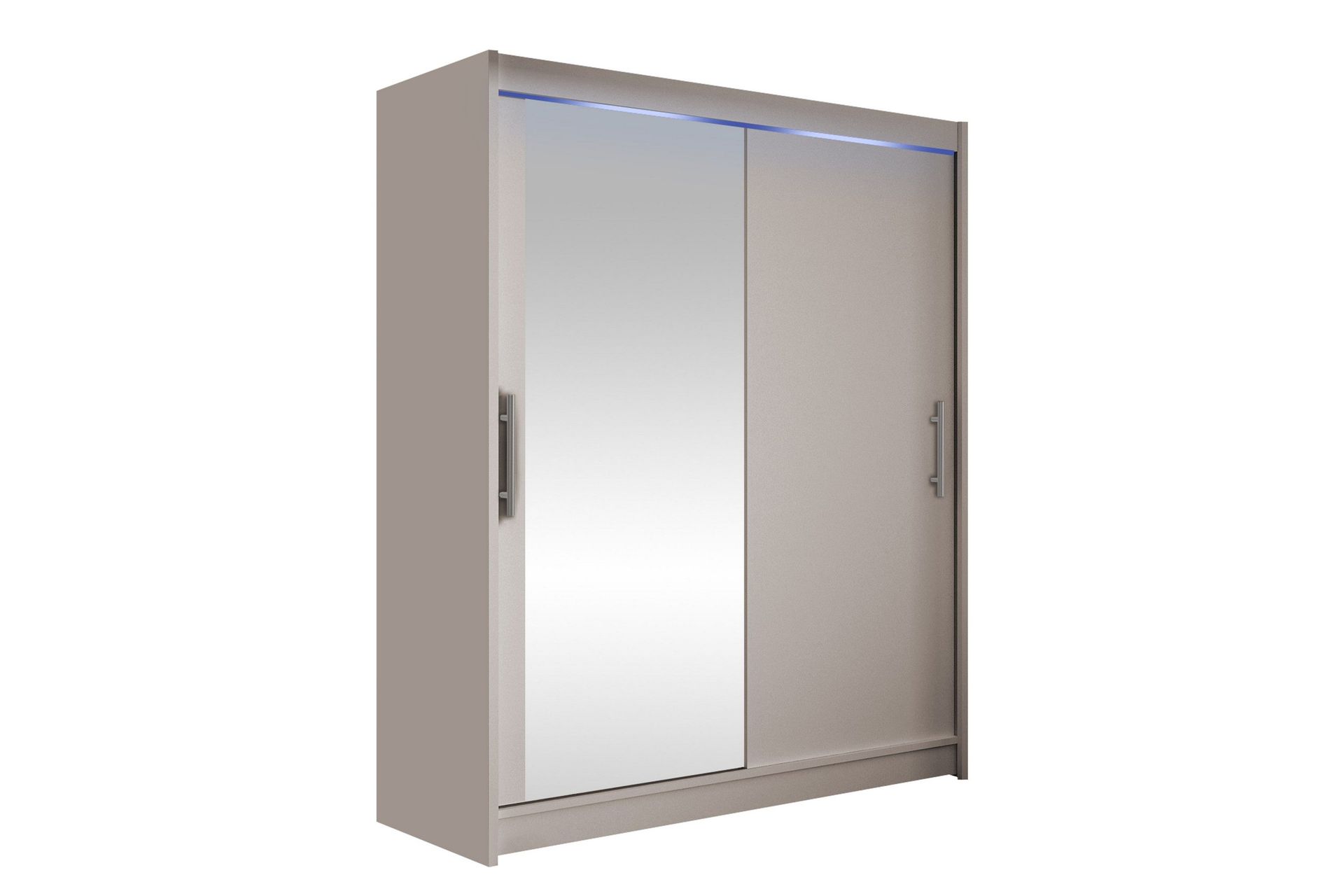 bay garderob m. spegel 150x200 cm - brun