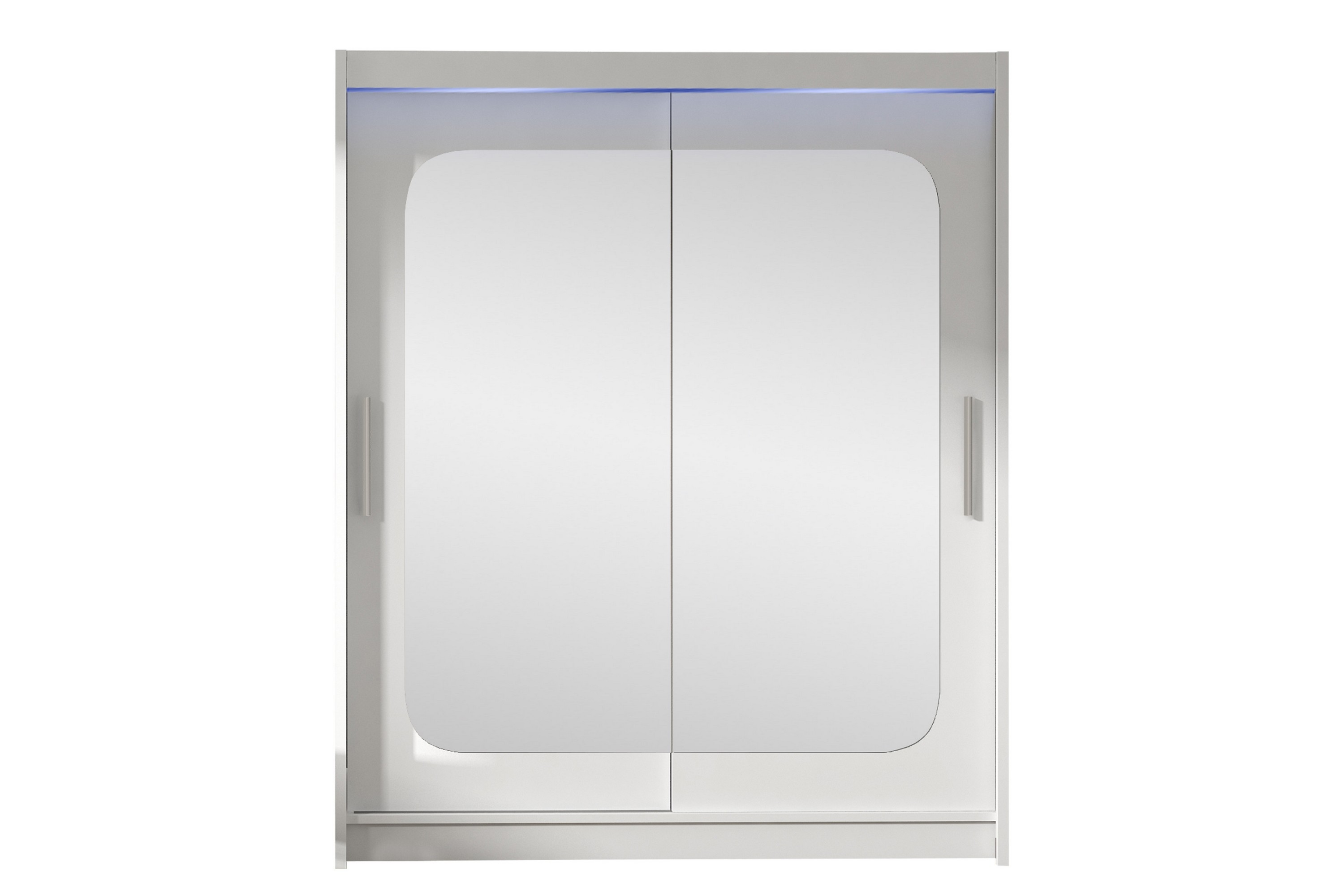 bay garderob m. spegel 150x200 cm - vit