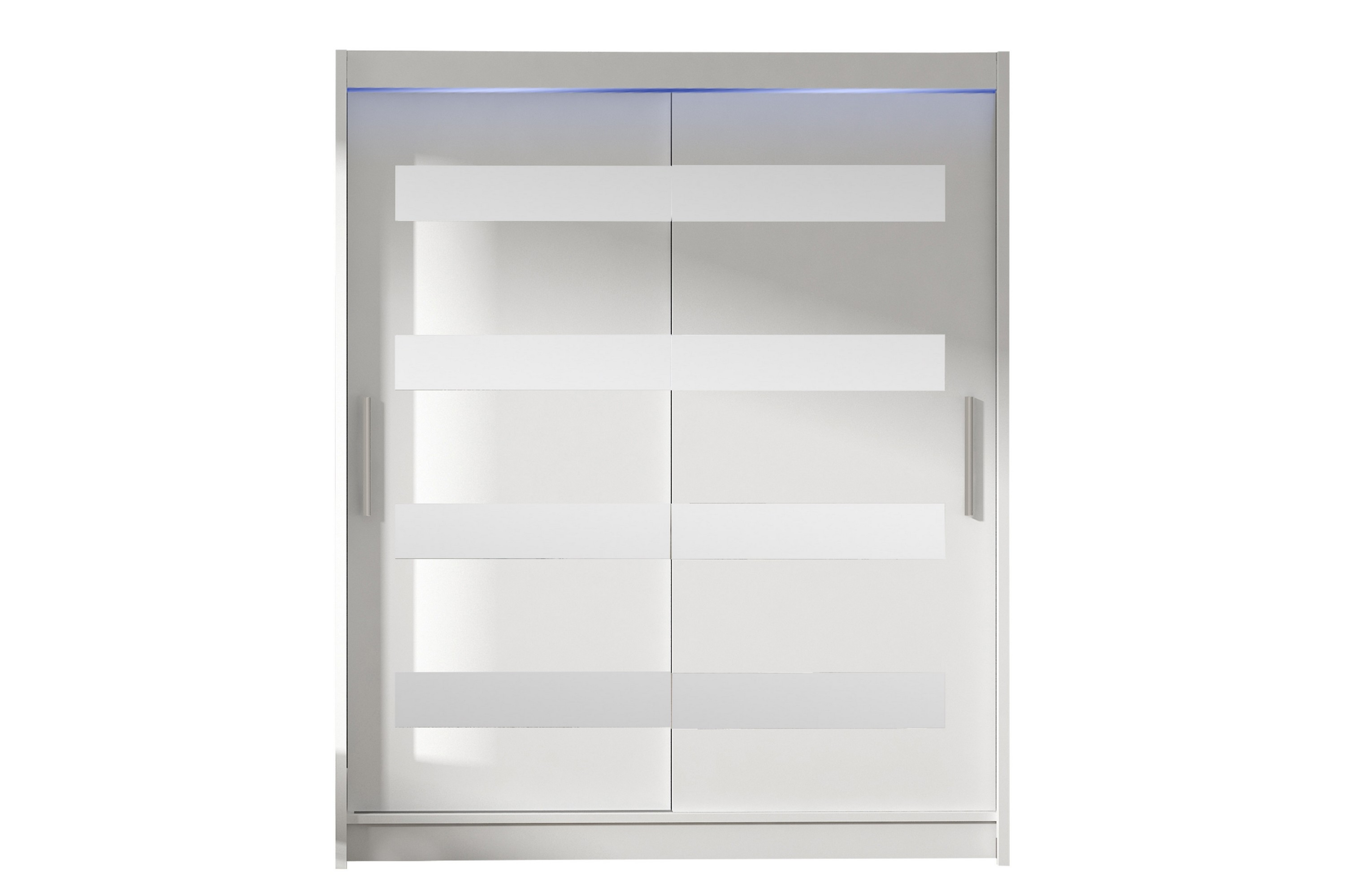 bay garderob m. spegel 150x200 cm - vit