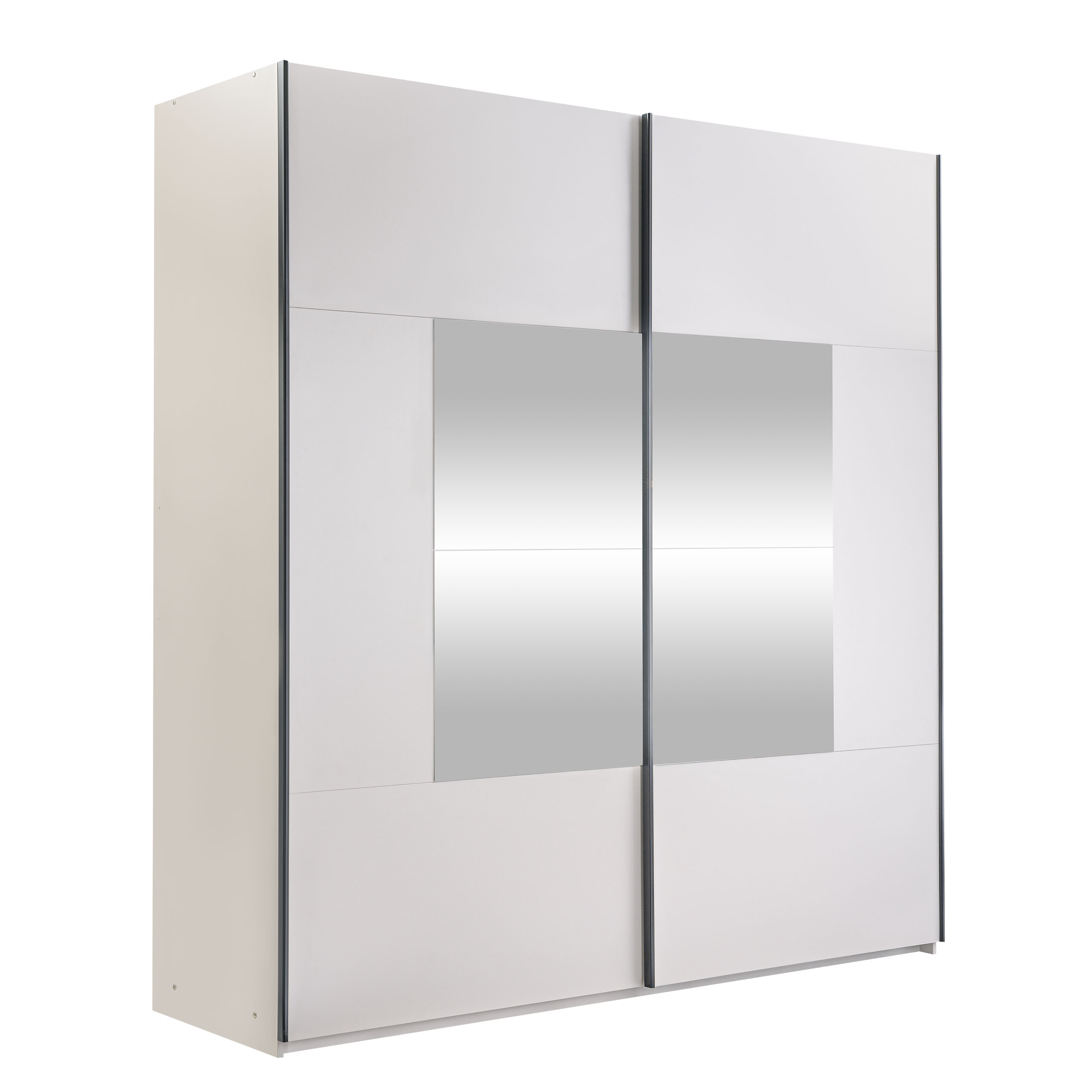 binche garderob med spegel 200x215 cm - beige