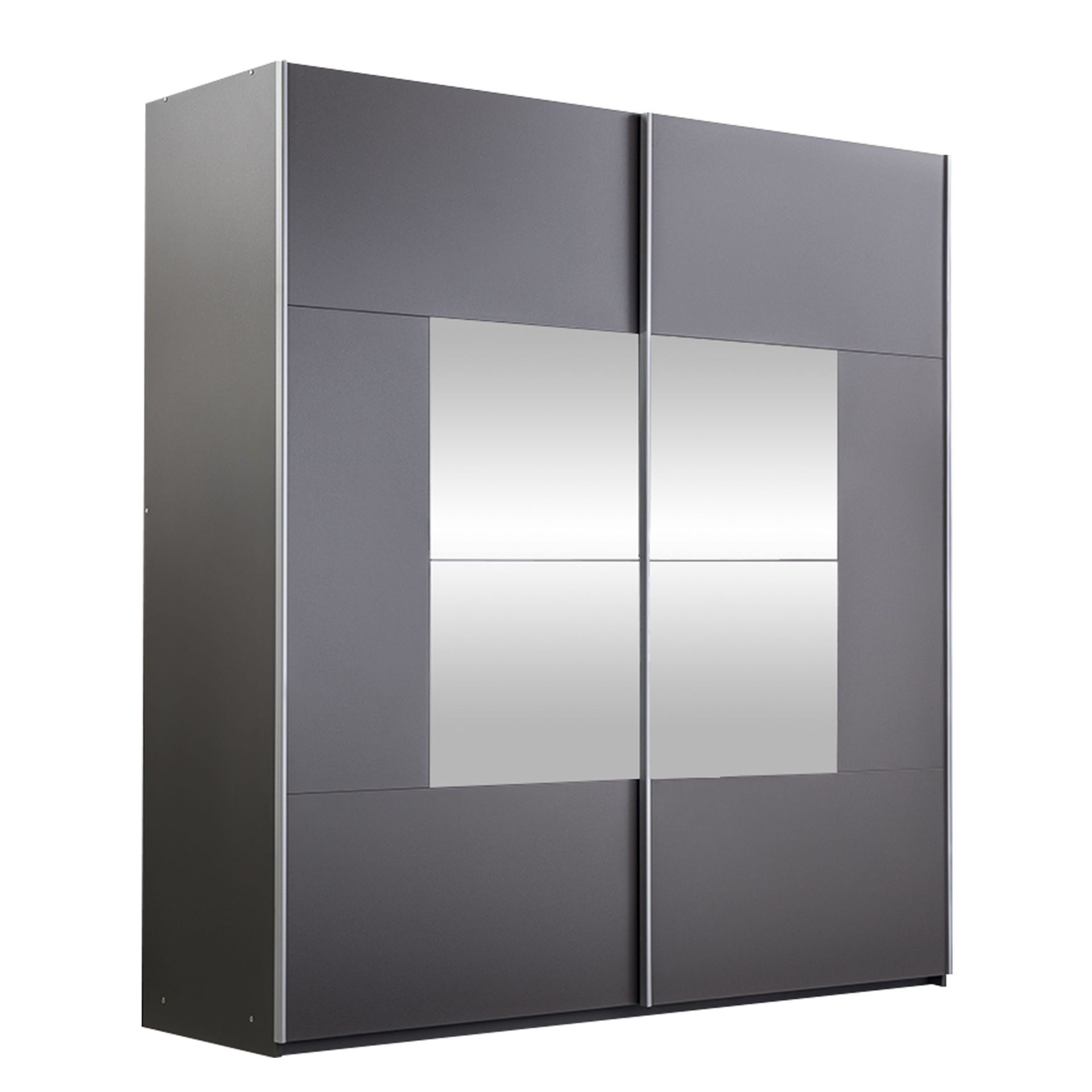 Binche Garderob med Spegel 200x215 cm - Gr&aring;