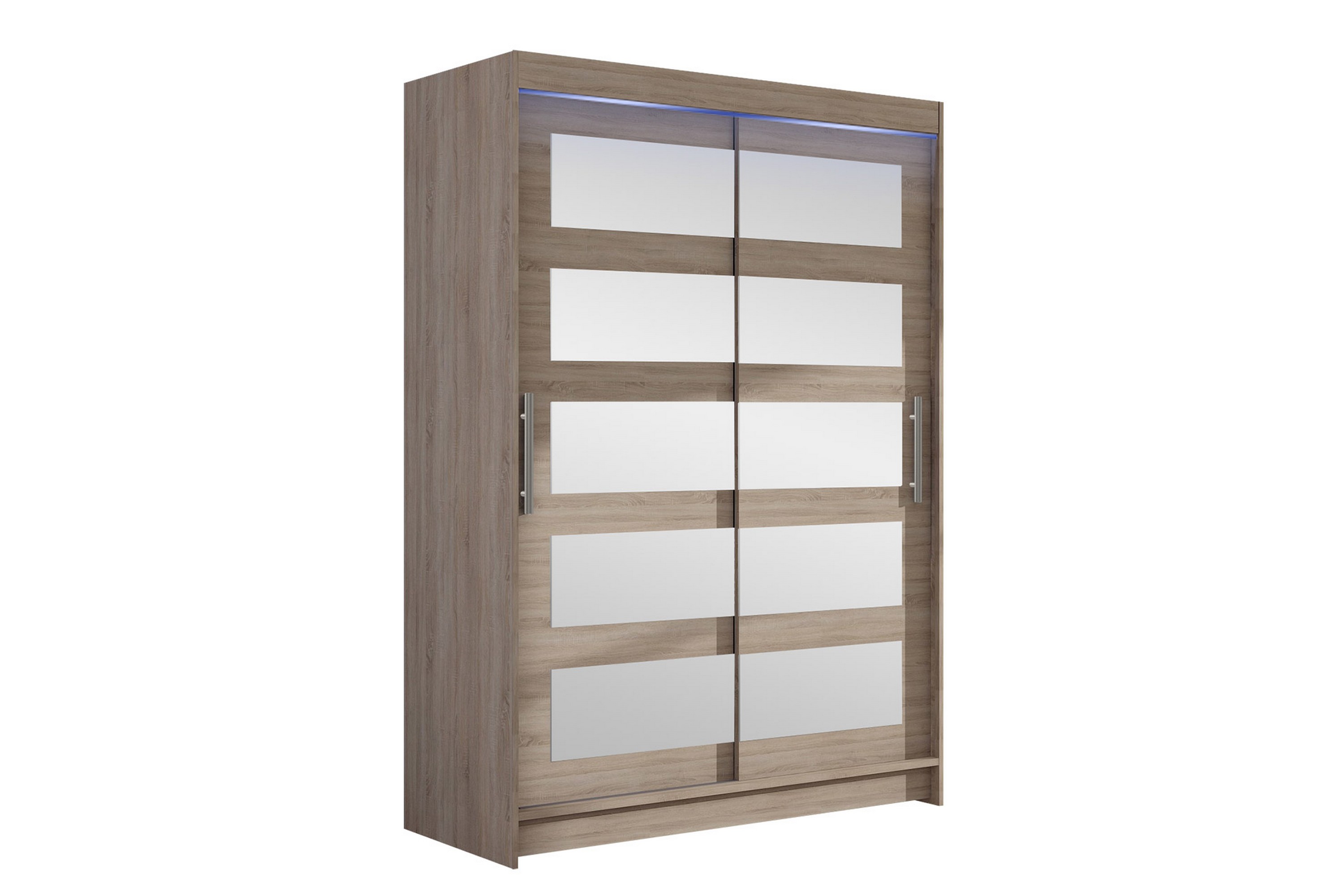 biscayne garderob m. spegel 120x200 cm - brun