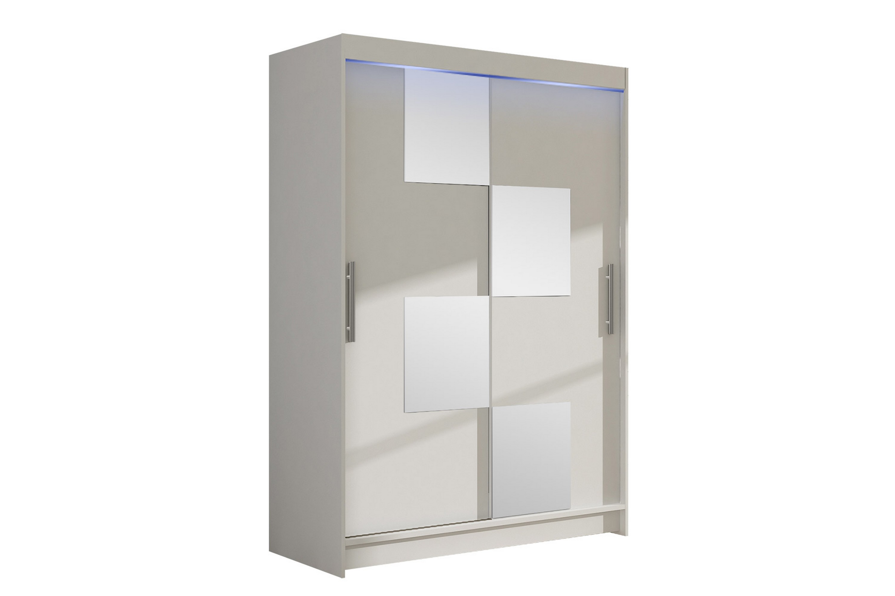 biscayne garderob m. spegel 120x200 cm - grå