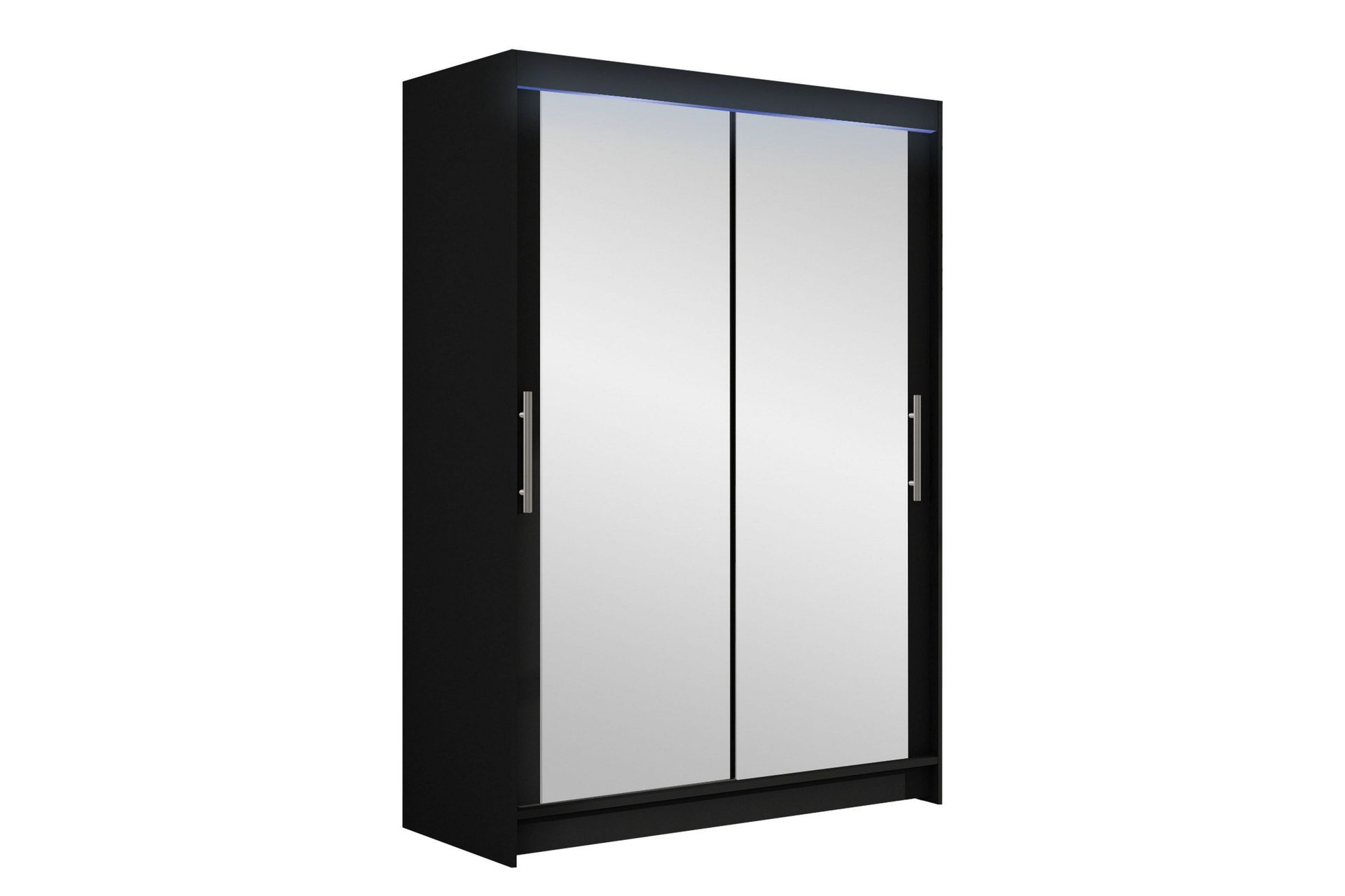 Biscayne Garderob m. Spegel 120x200 cm - Svart