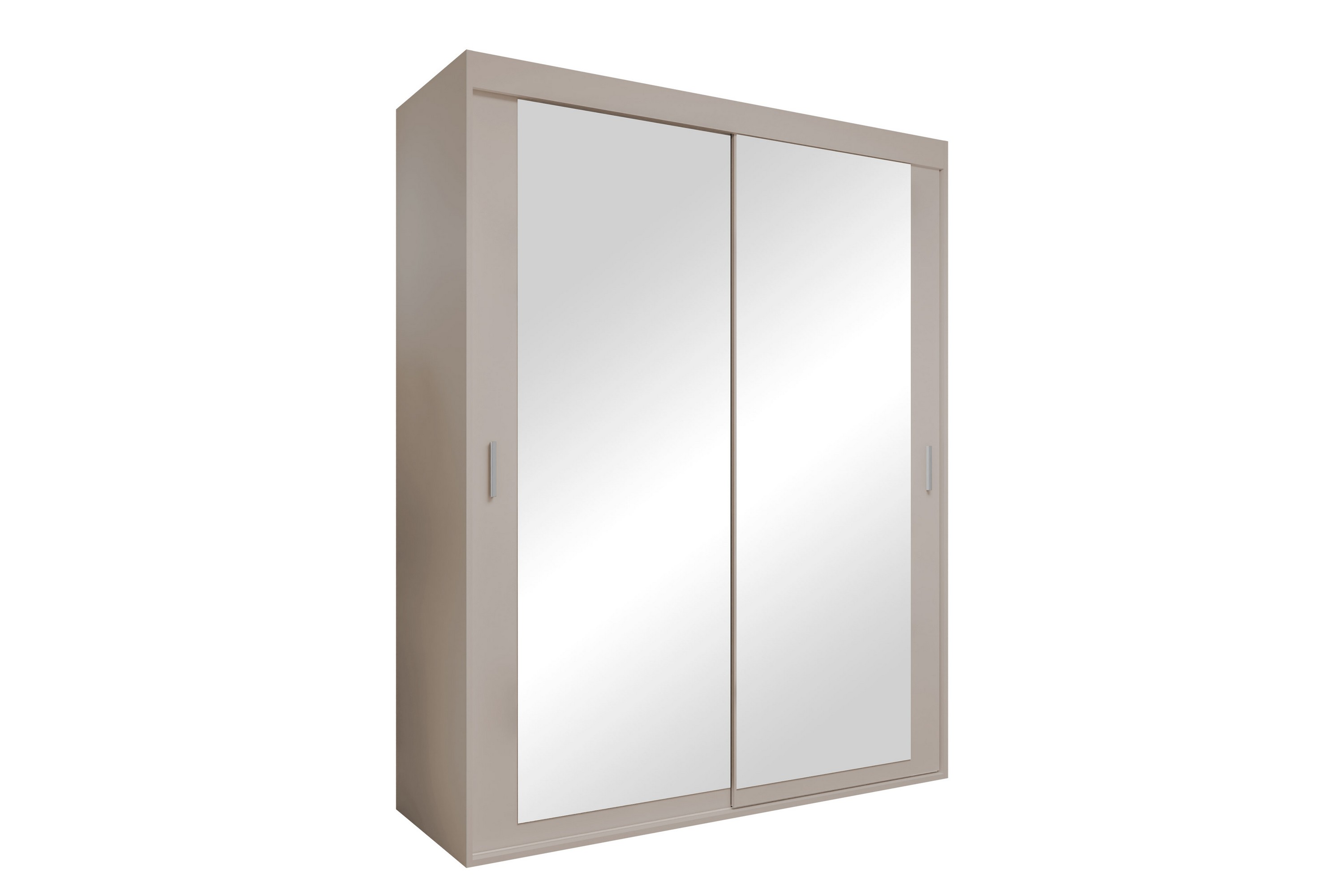 duets garderob med spegel 160x205 cm - beige