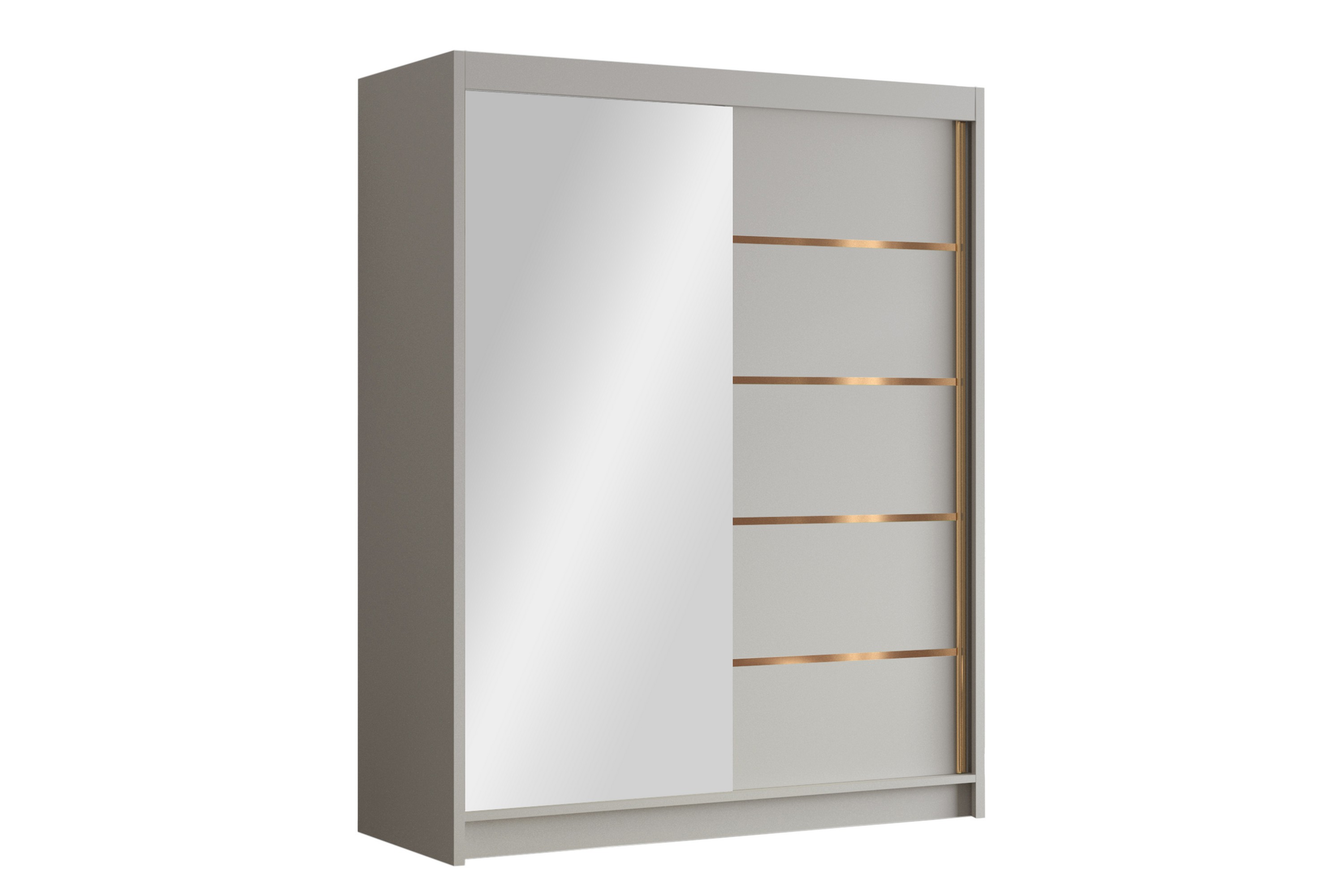 Emet Garderob med Spegel 150x200 cm Beige