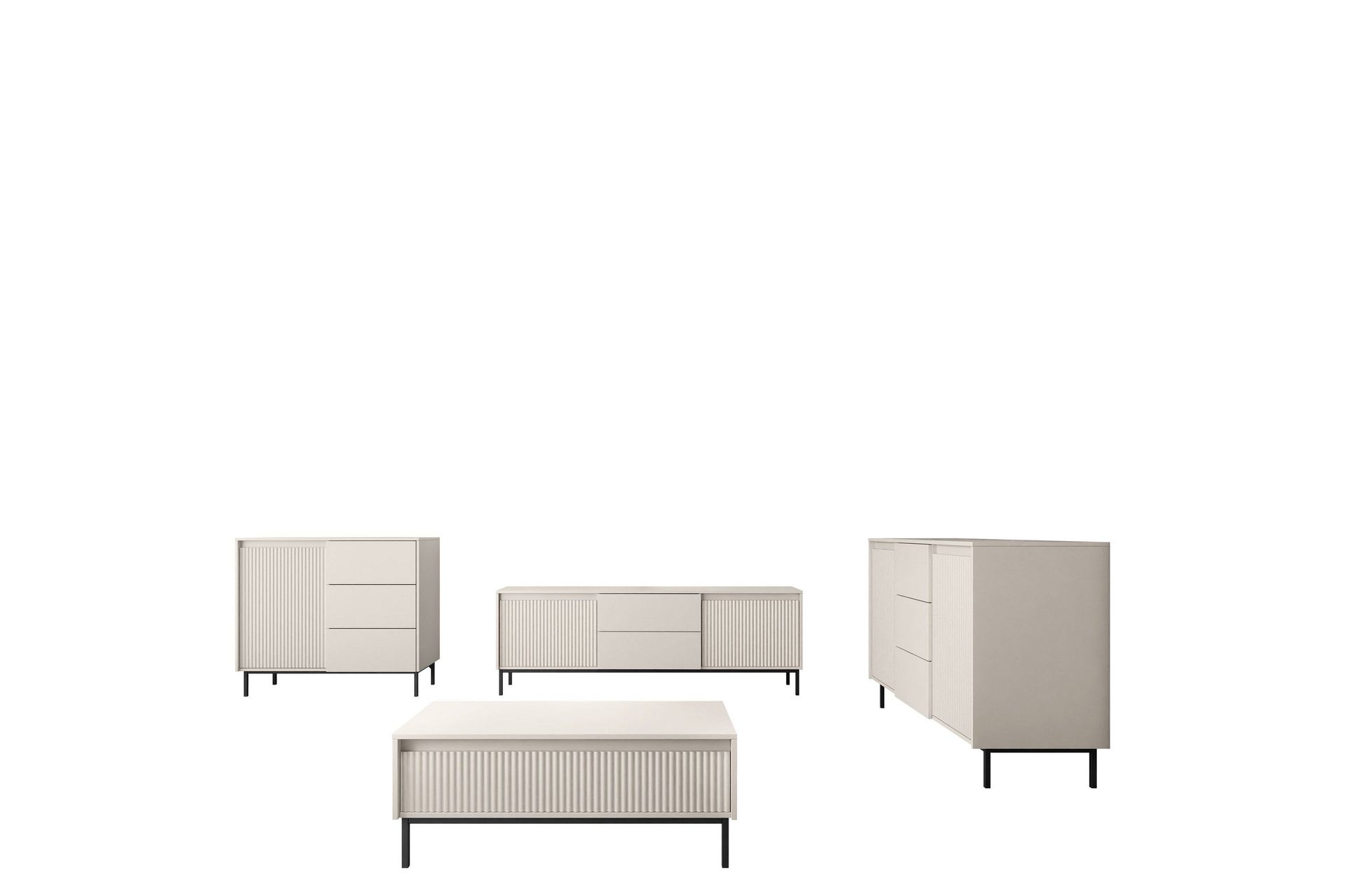 Bjurholm Möbelset För Vardagsrum - Beige