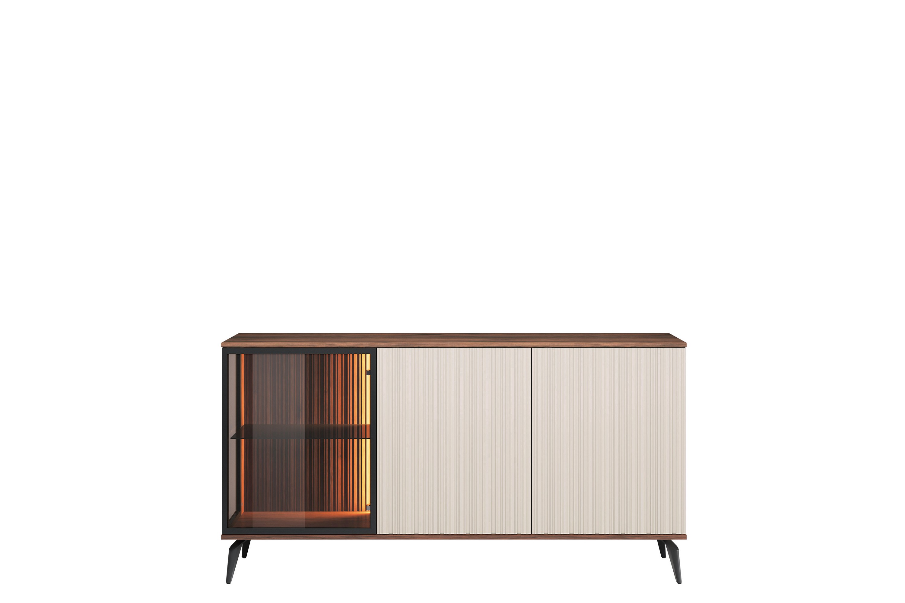 Akinari Byrå154 cm Brun/Beige