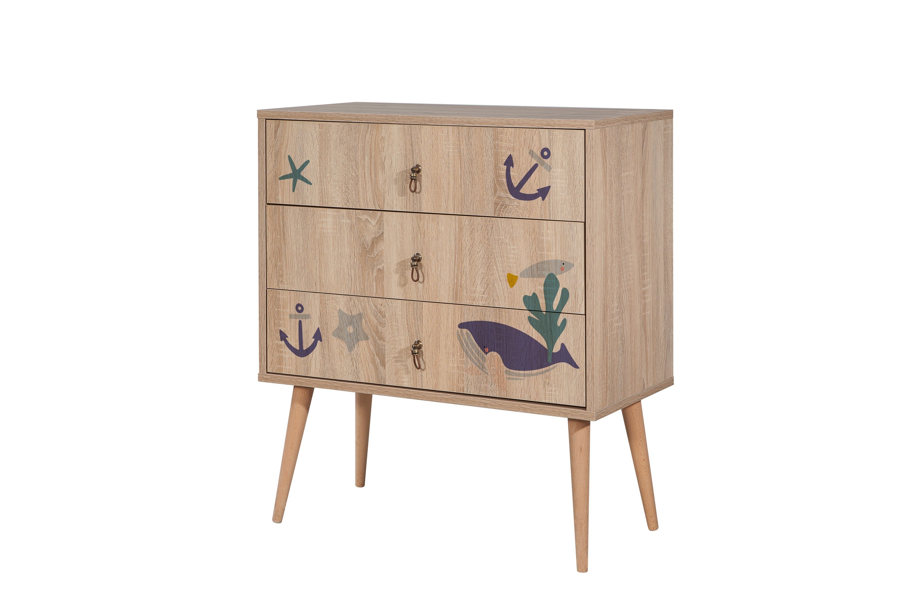 ByråBertoaria 80x89 cm Brun Hanah Home