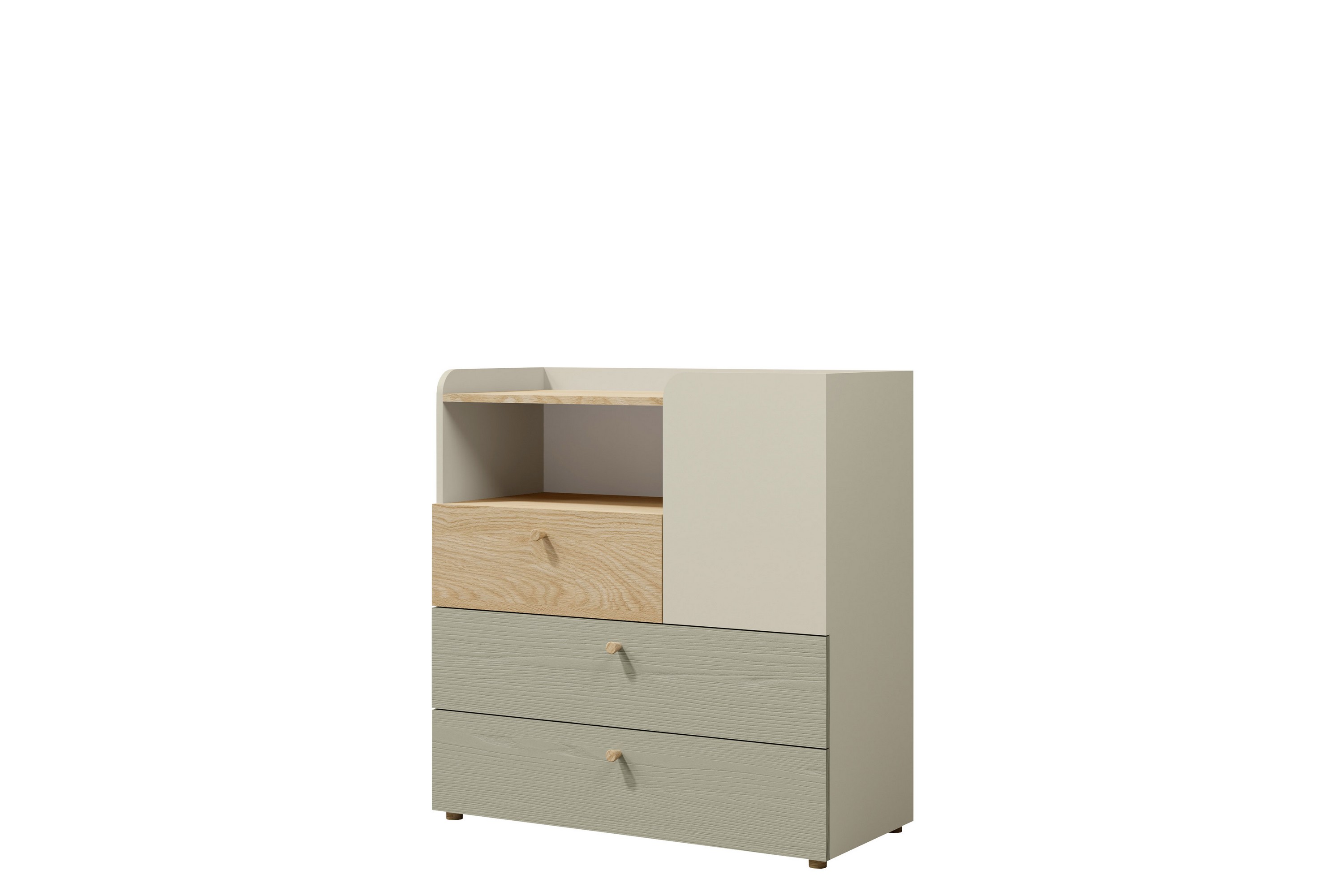 Buhan Byrå90 cm Beige/Brun