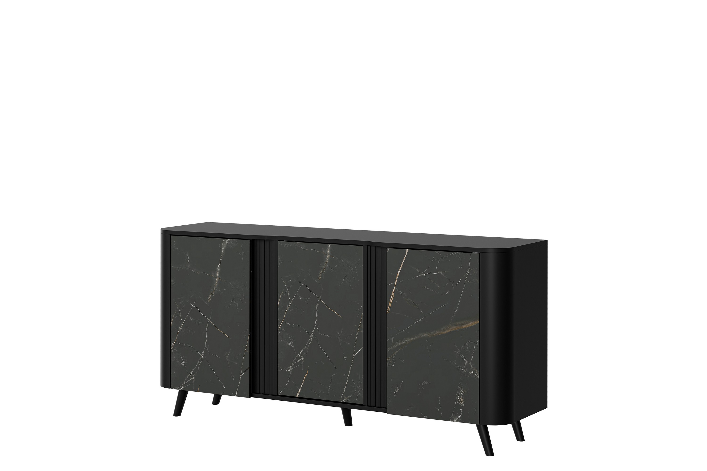 ByråClement 151 cm Svart