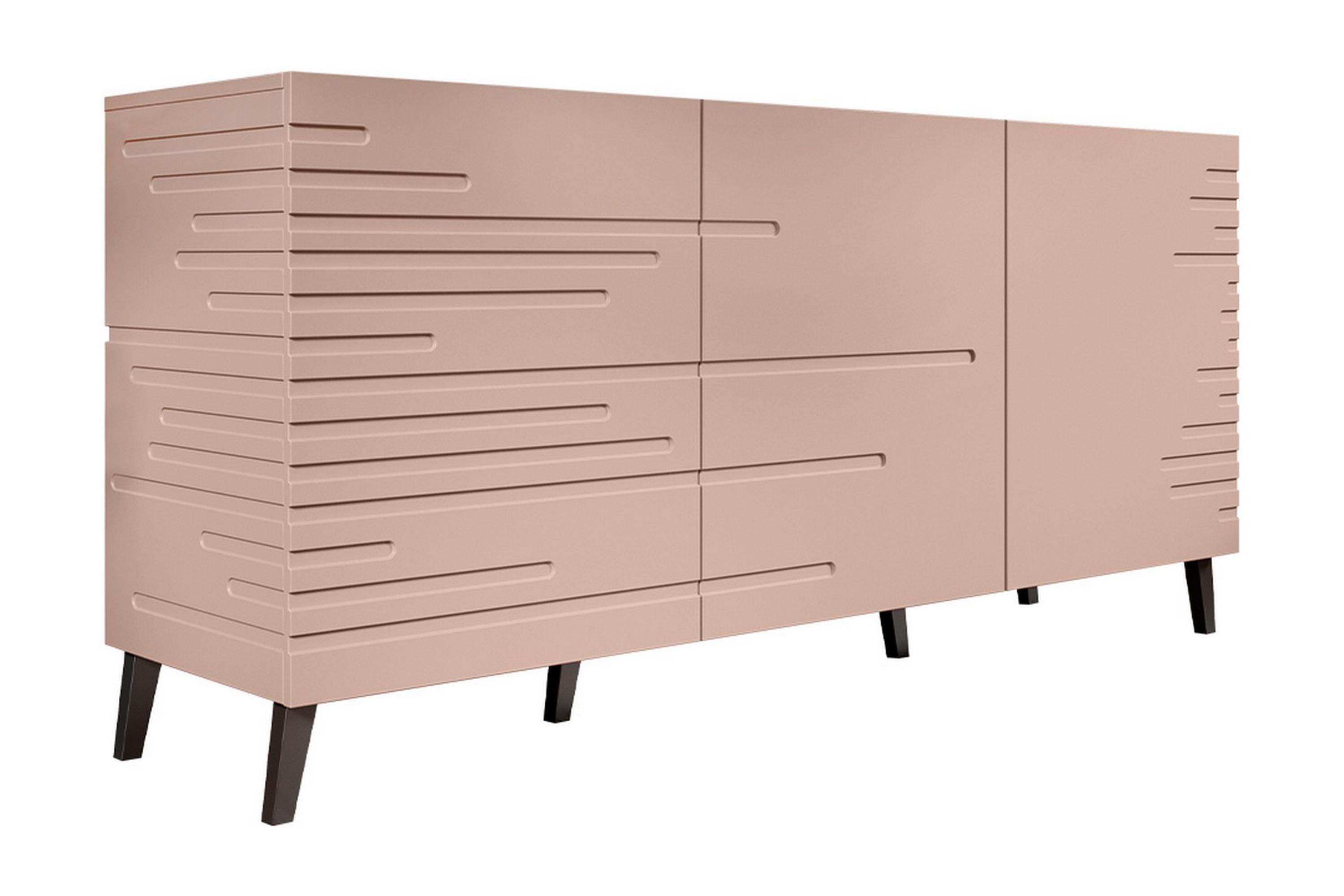 ByråDemjen 40x155 cm Rosa/Svart
