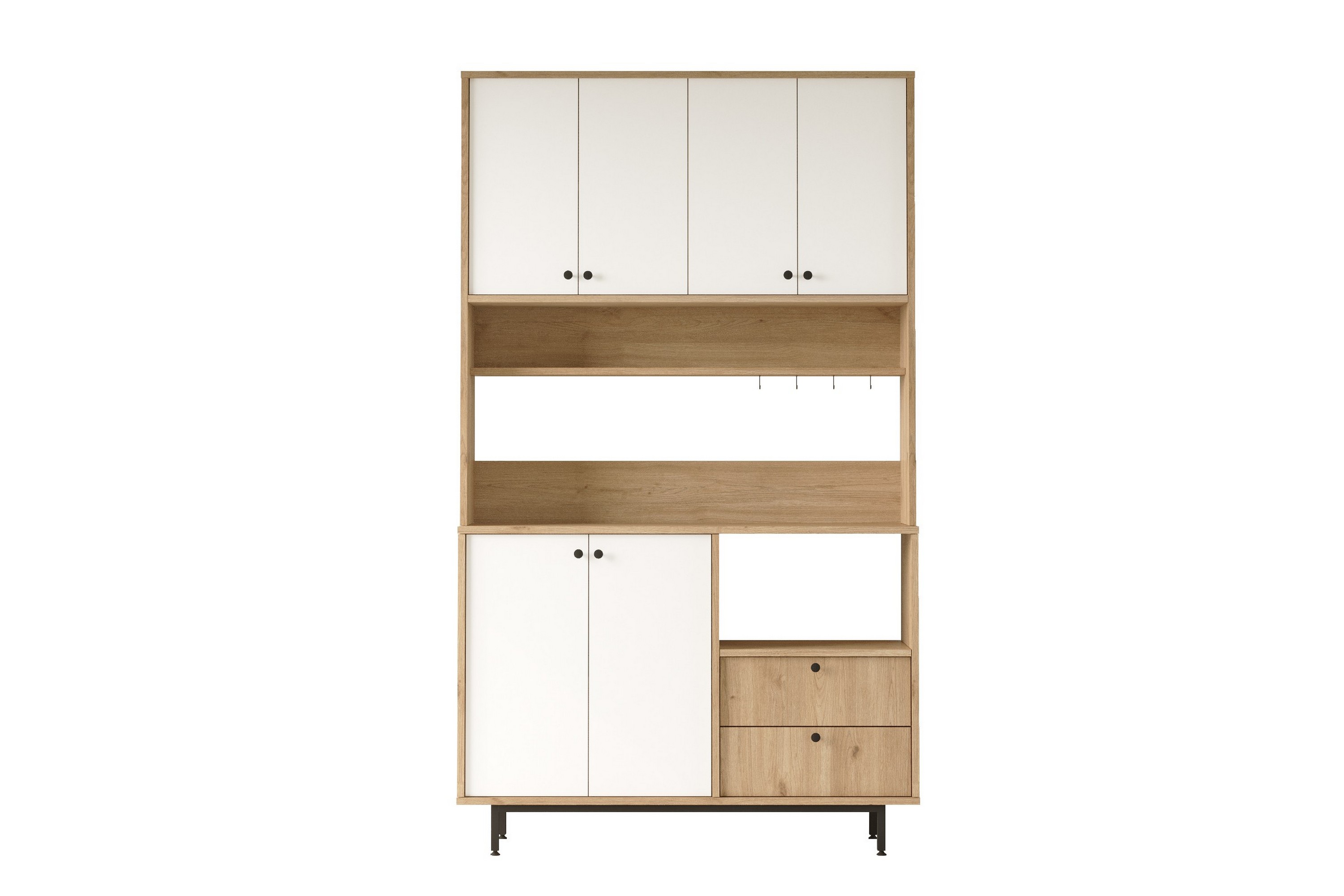 ByråDonae 120 cm Ek/Vit