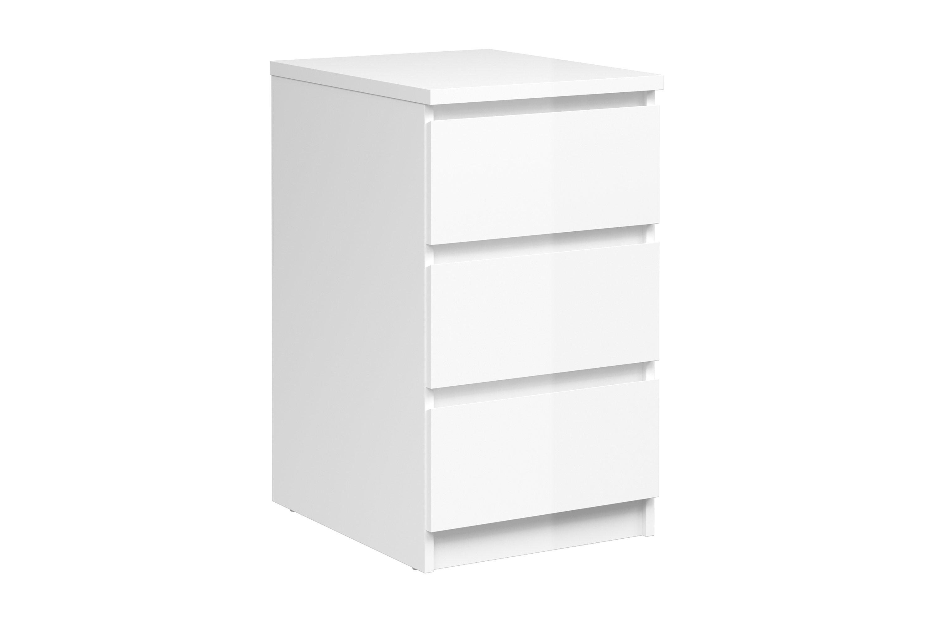 ByråLerna 40 cm 3 Lådor VitHögglans