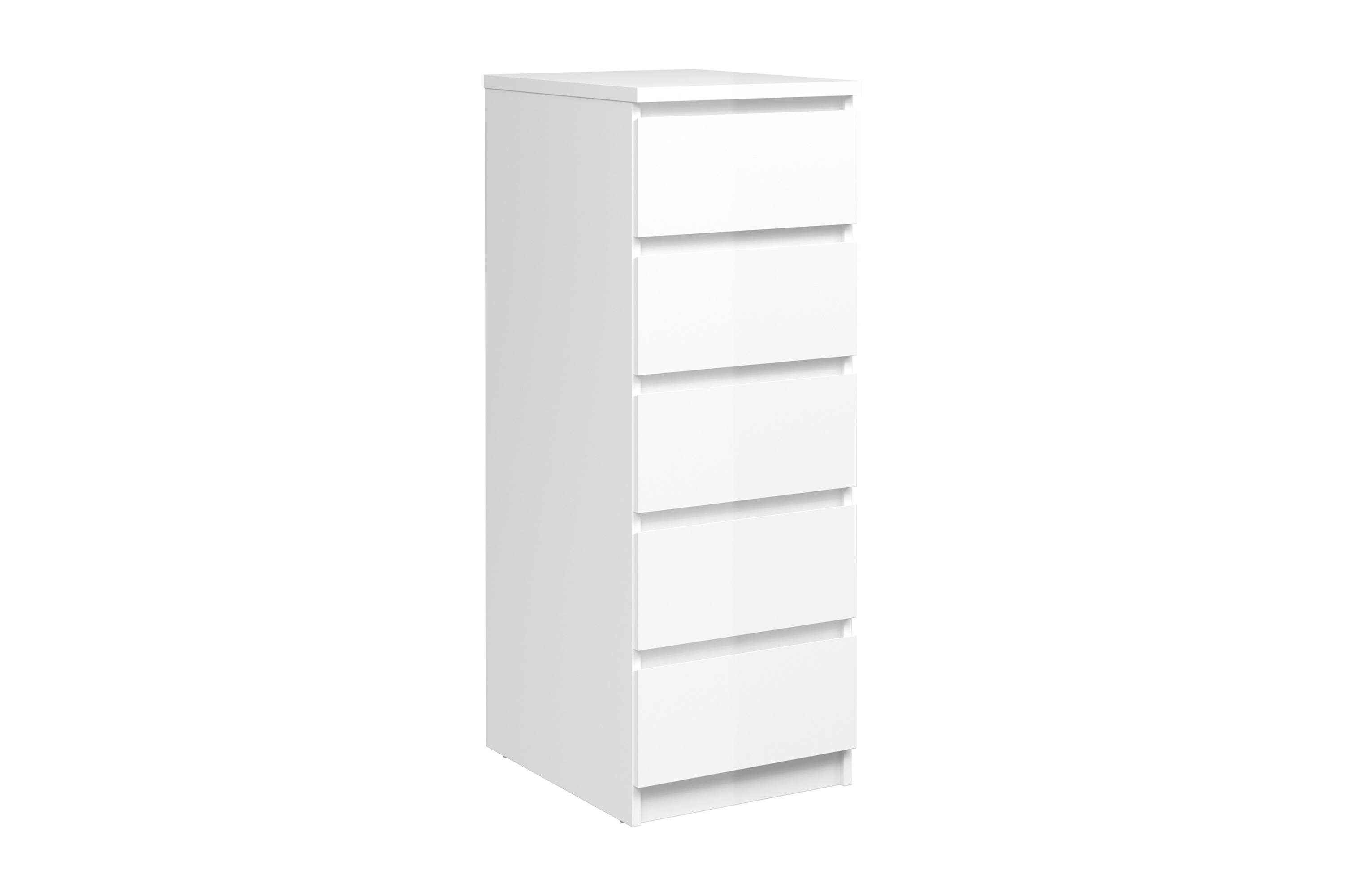 ByråLerna 40 cm 5 Lådor VitHögglans
