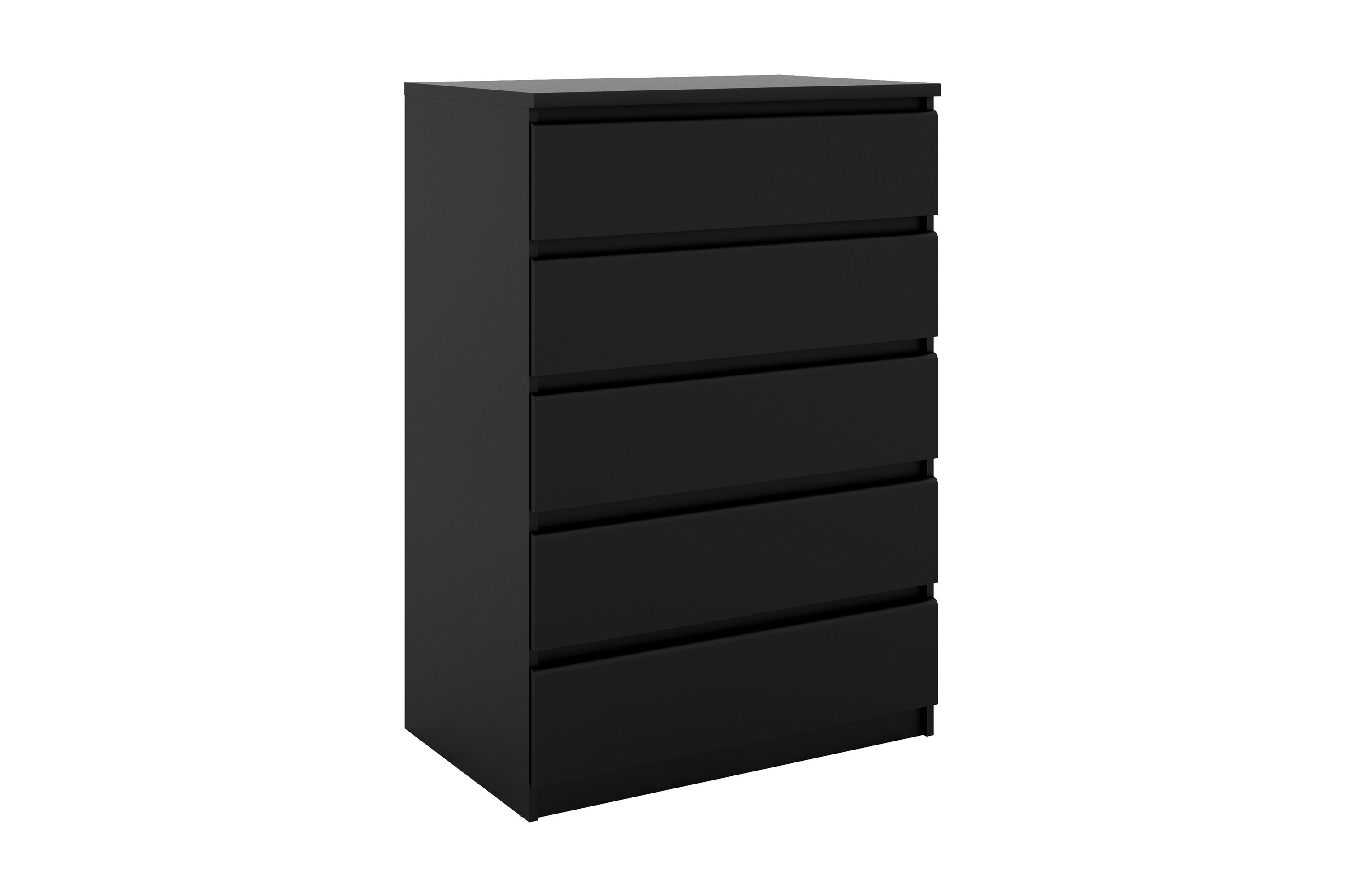 ByråLerna 77 cm 5 Lådor Svart