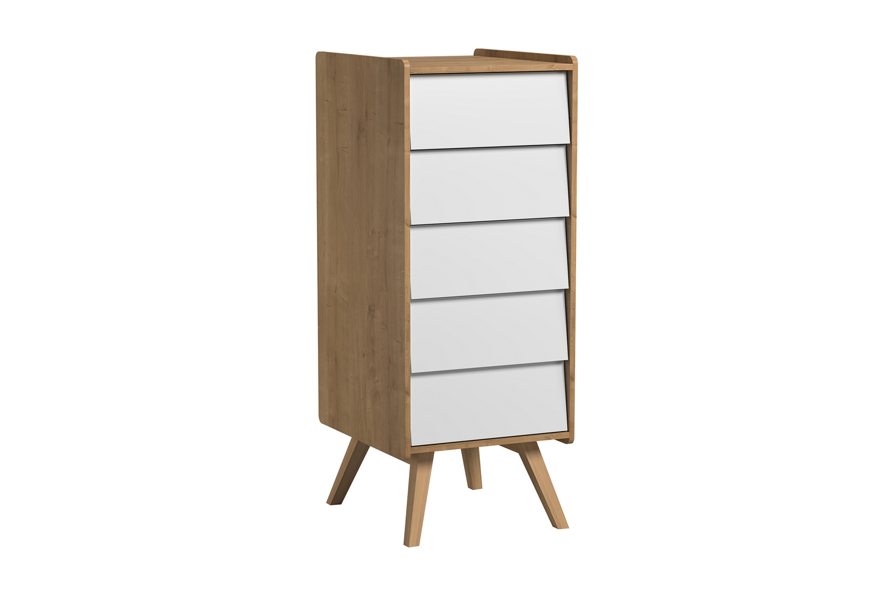 ByråVintage TräNatur/Vit VOX