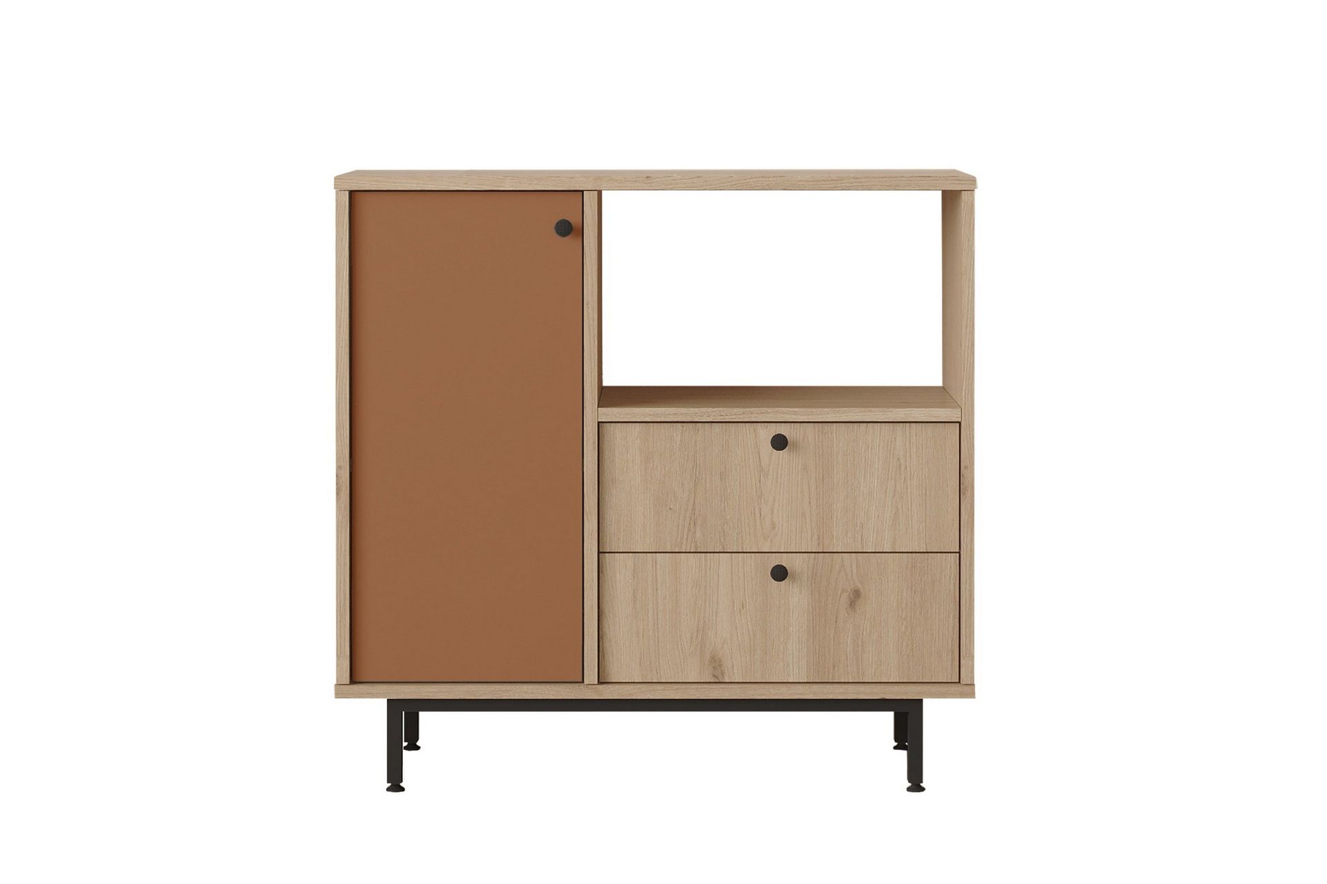 Donae Byrå 88 cm - Ek/Röd