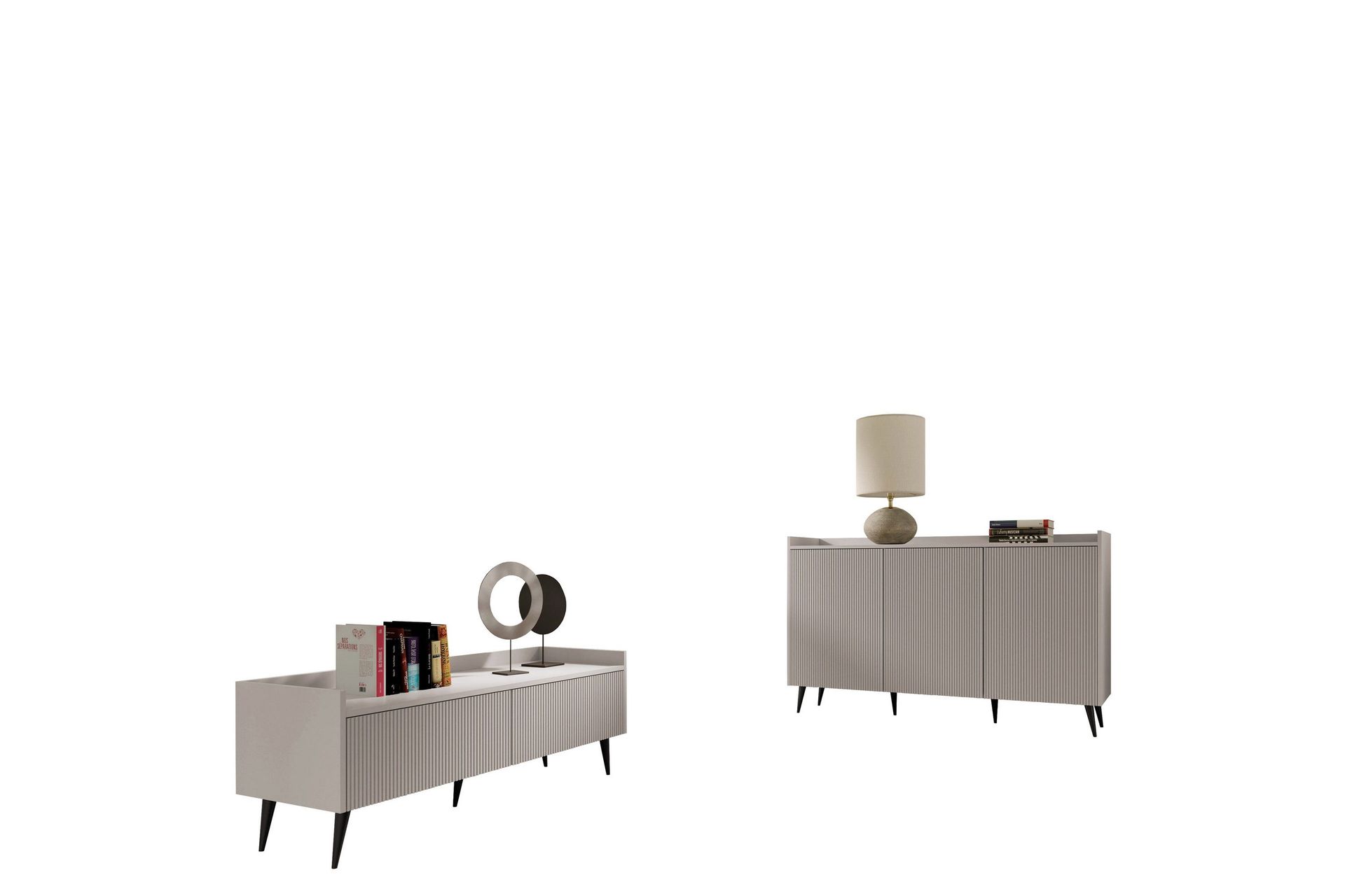 Chiku Möbelset För Vardagsrum - Beige