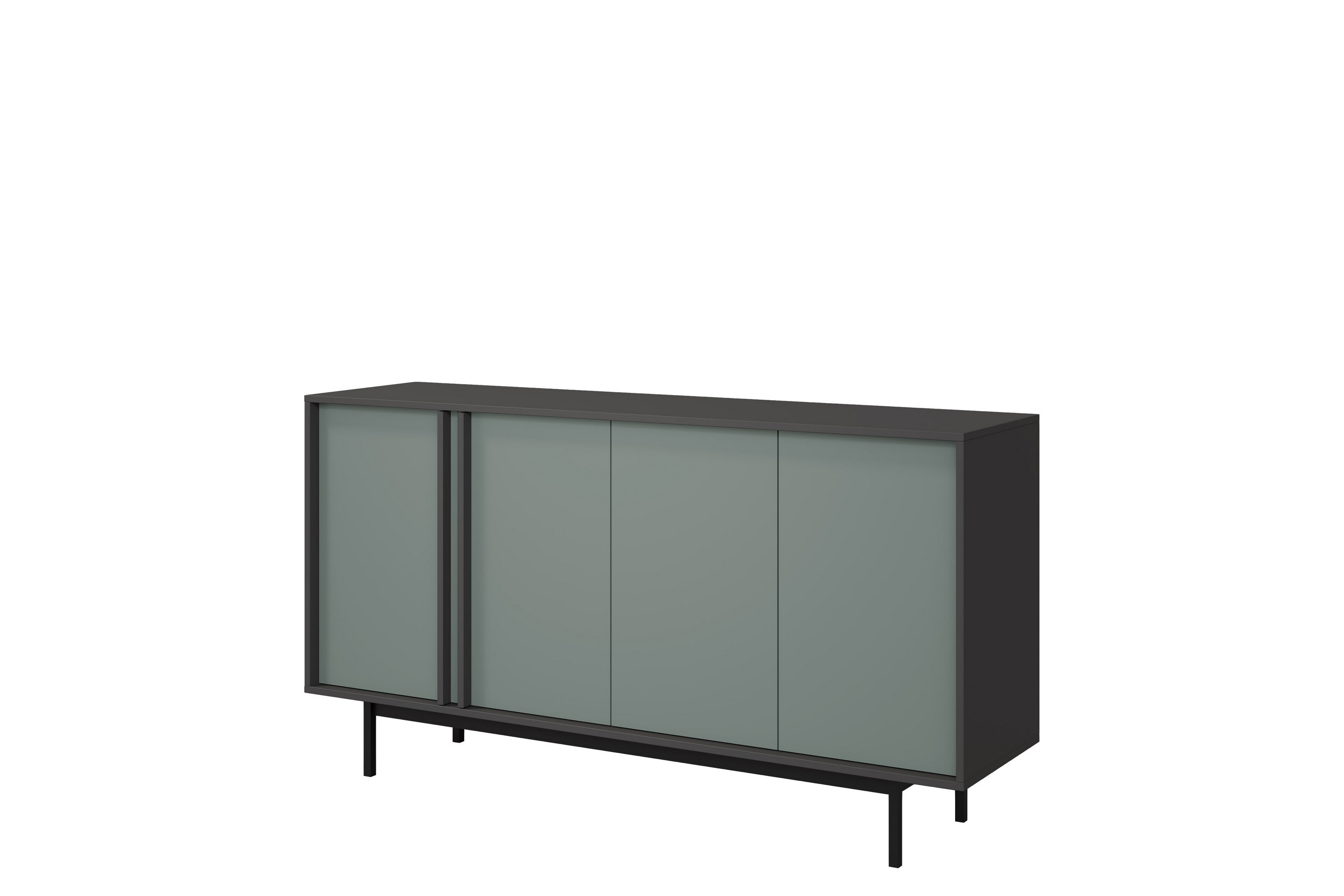 farshian skänk 163x43 cm - grå/grön