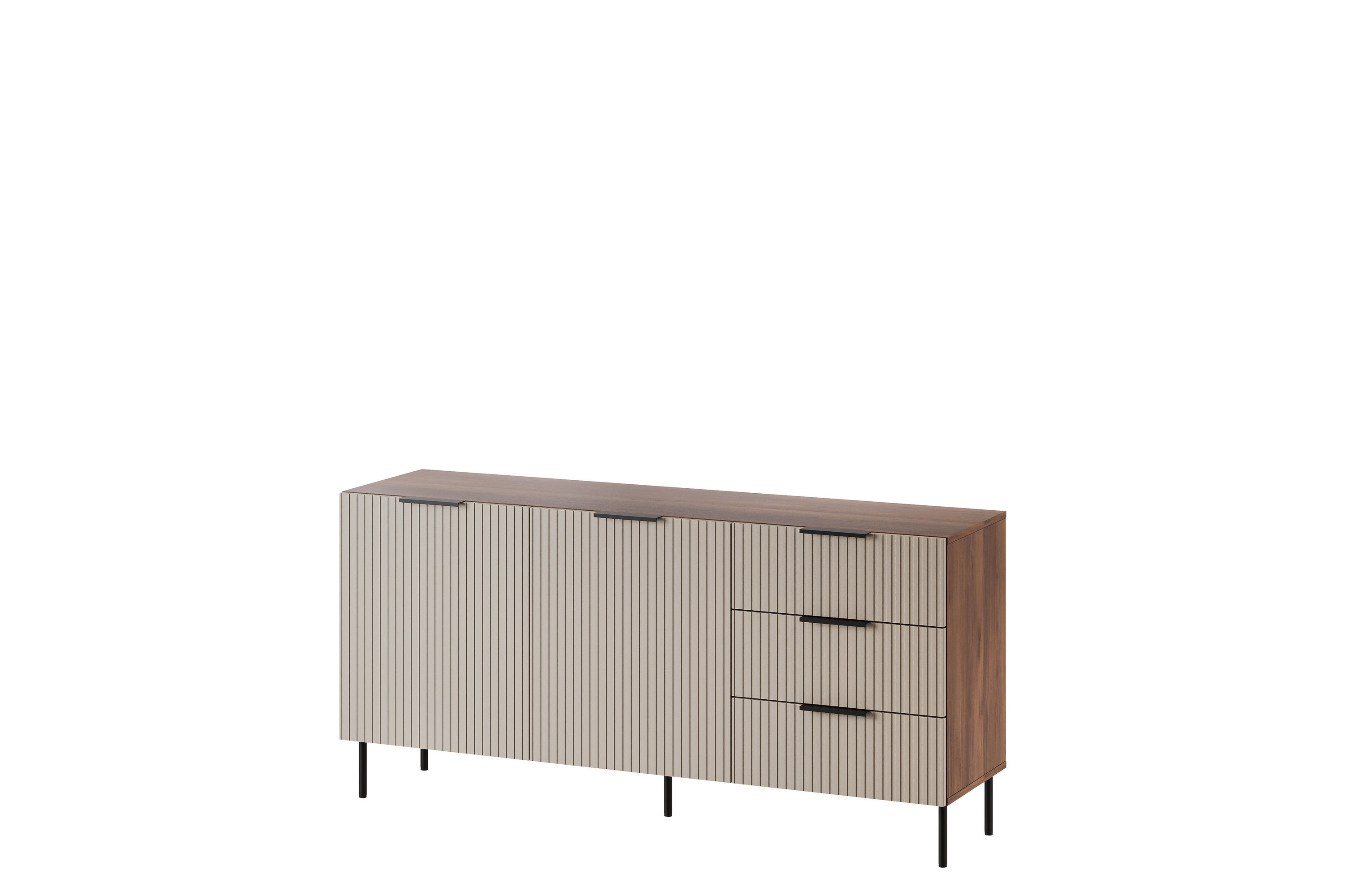 fiesta skänk 156x42 cm - brun/beige