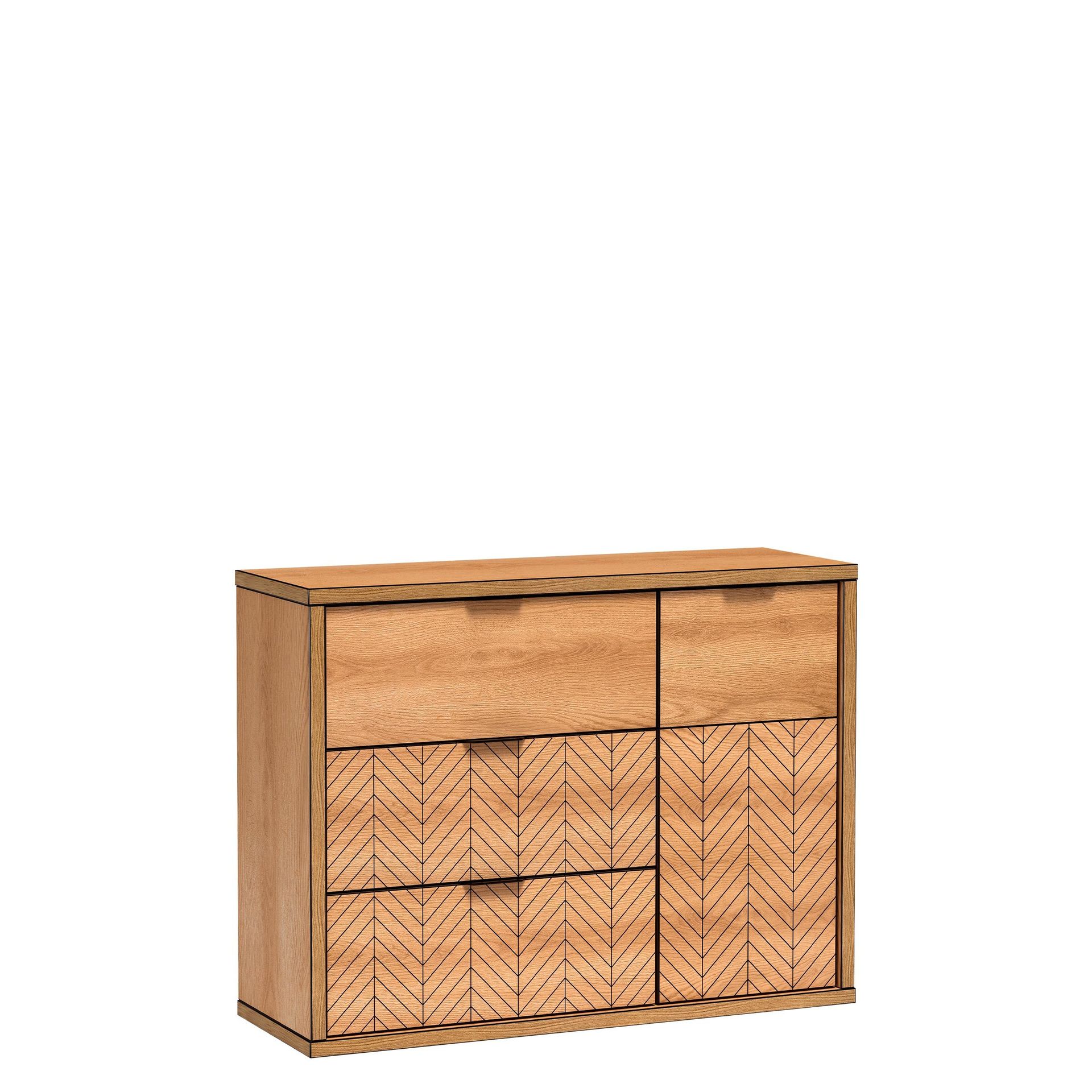 Fonti Skänk 118 cm - Brunsvart