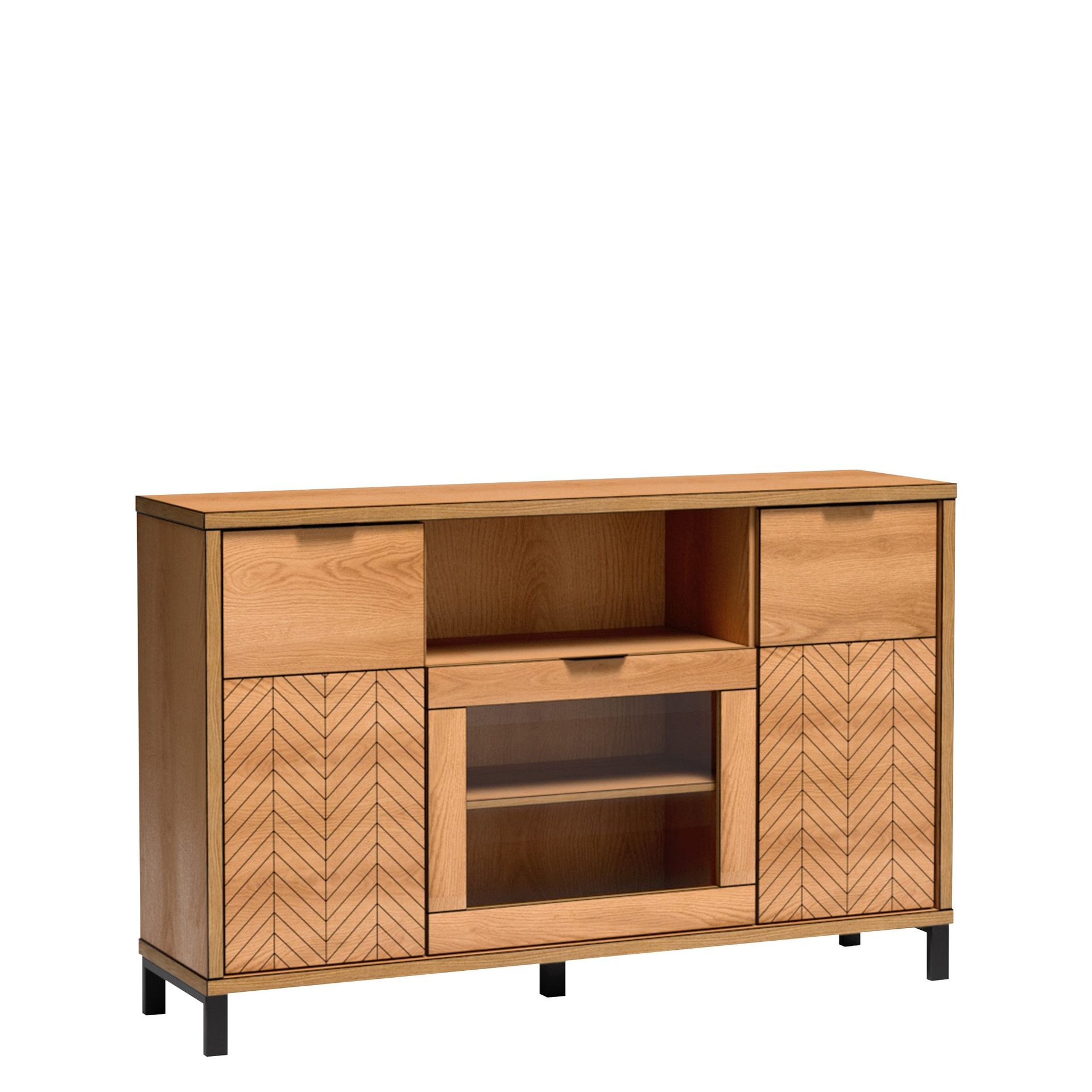 Fonti Skänk 158 cm - Brunsvart