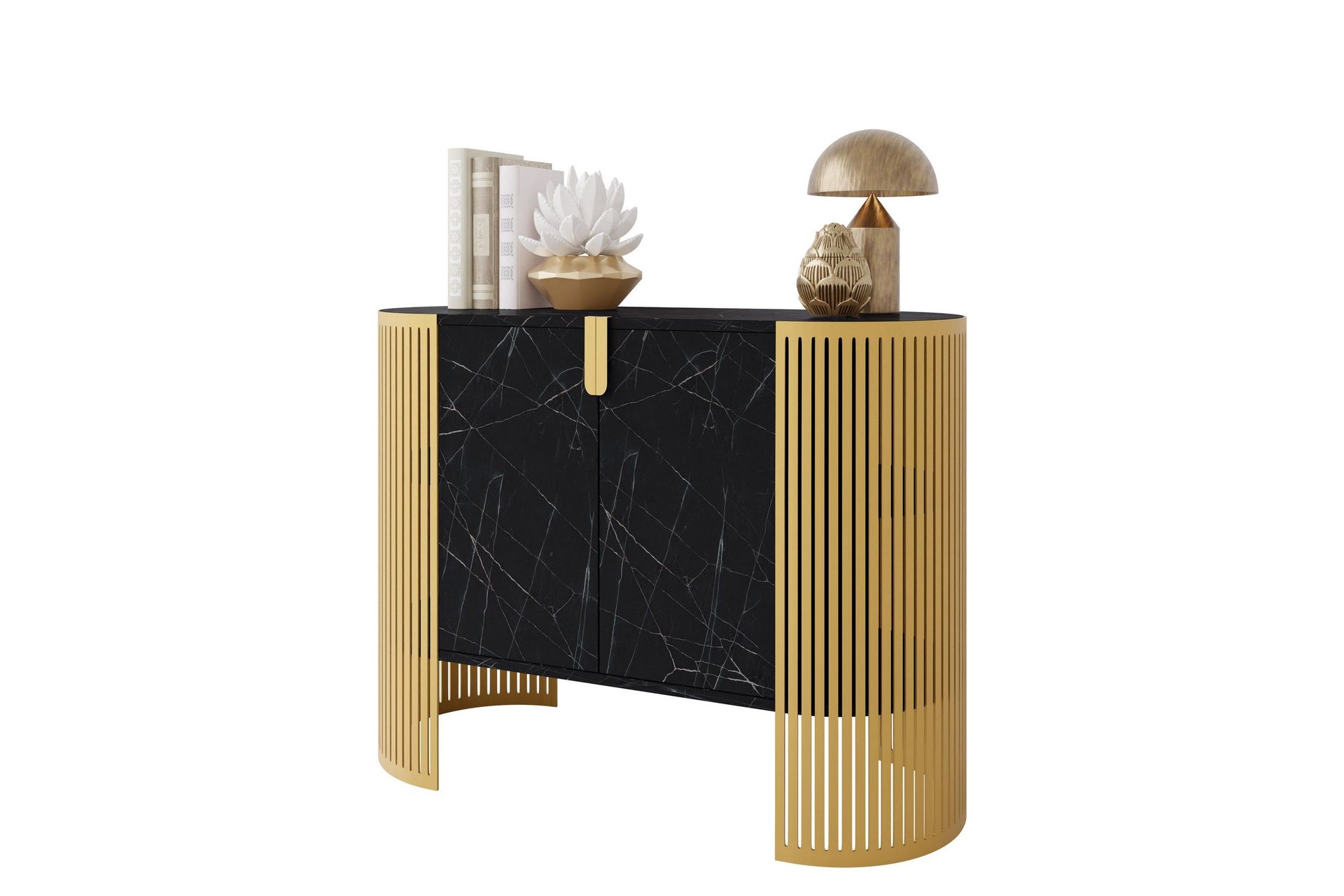 Friend Sk&auml;nk 120x40 cm - Guld/Svart