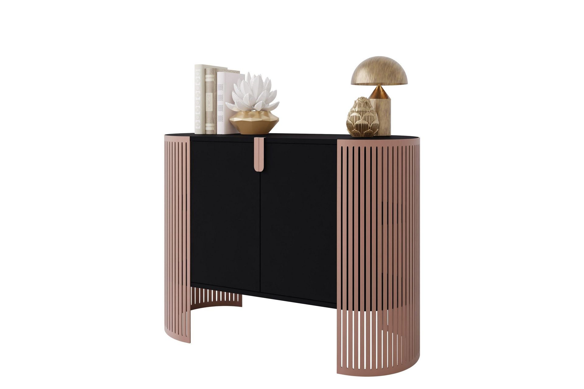 friend skänk 120x40 cm - rosa/svart