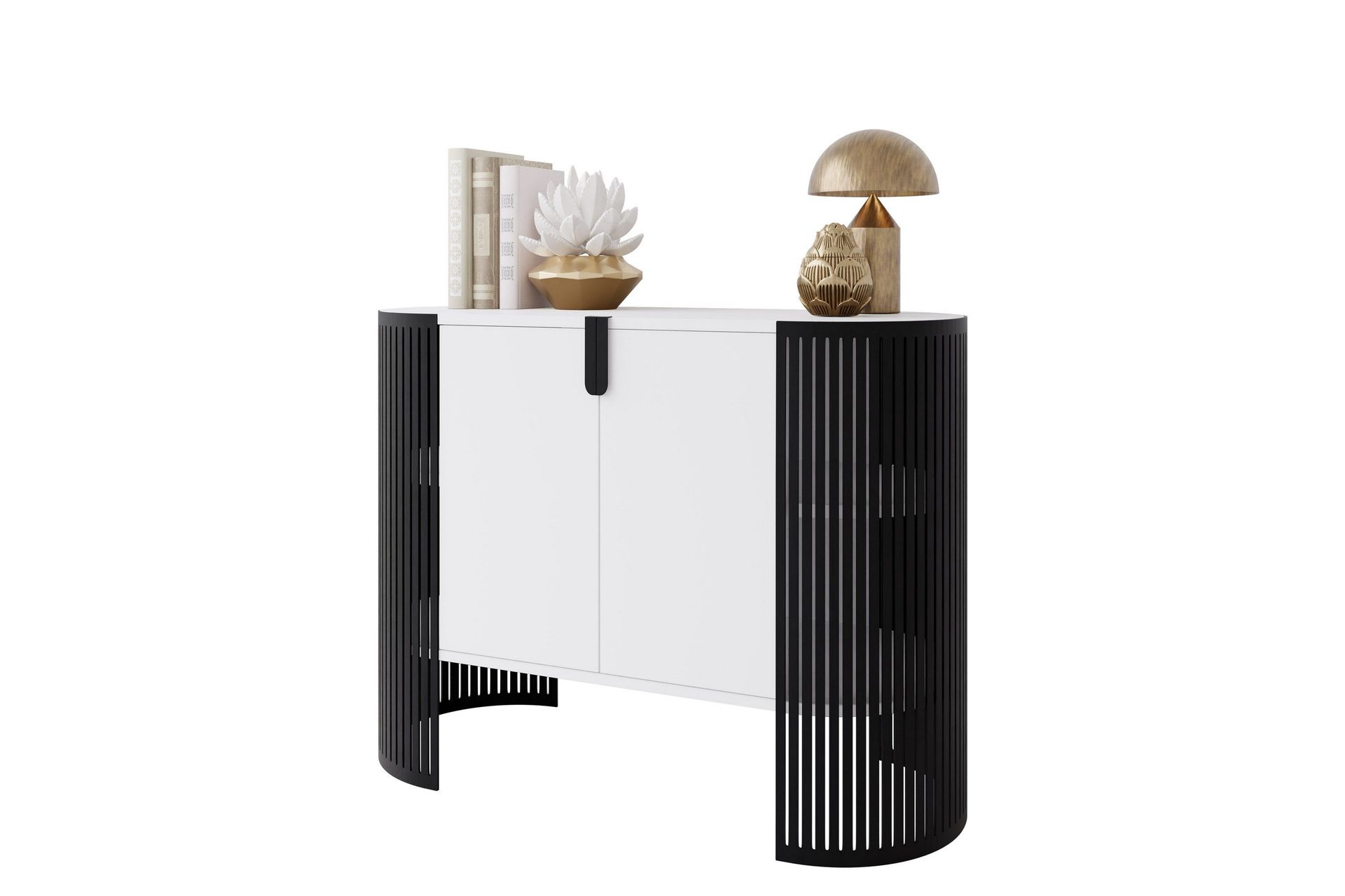 Friend Sk&auml;nk 120x40 cm - Vit/Svart