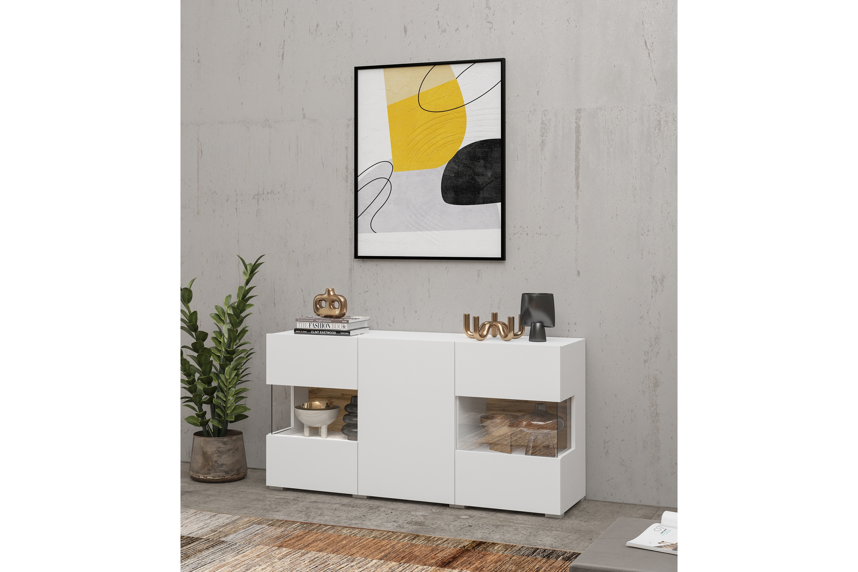 Förvaringskista Speno 120 cm Vit
