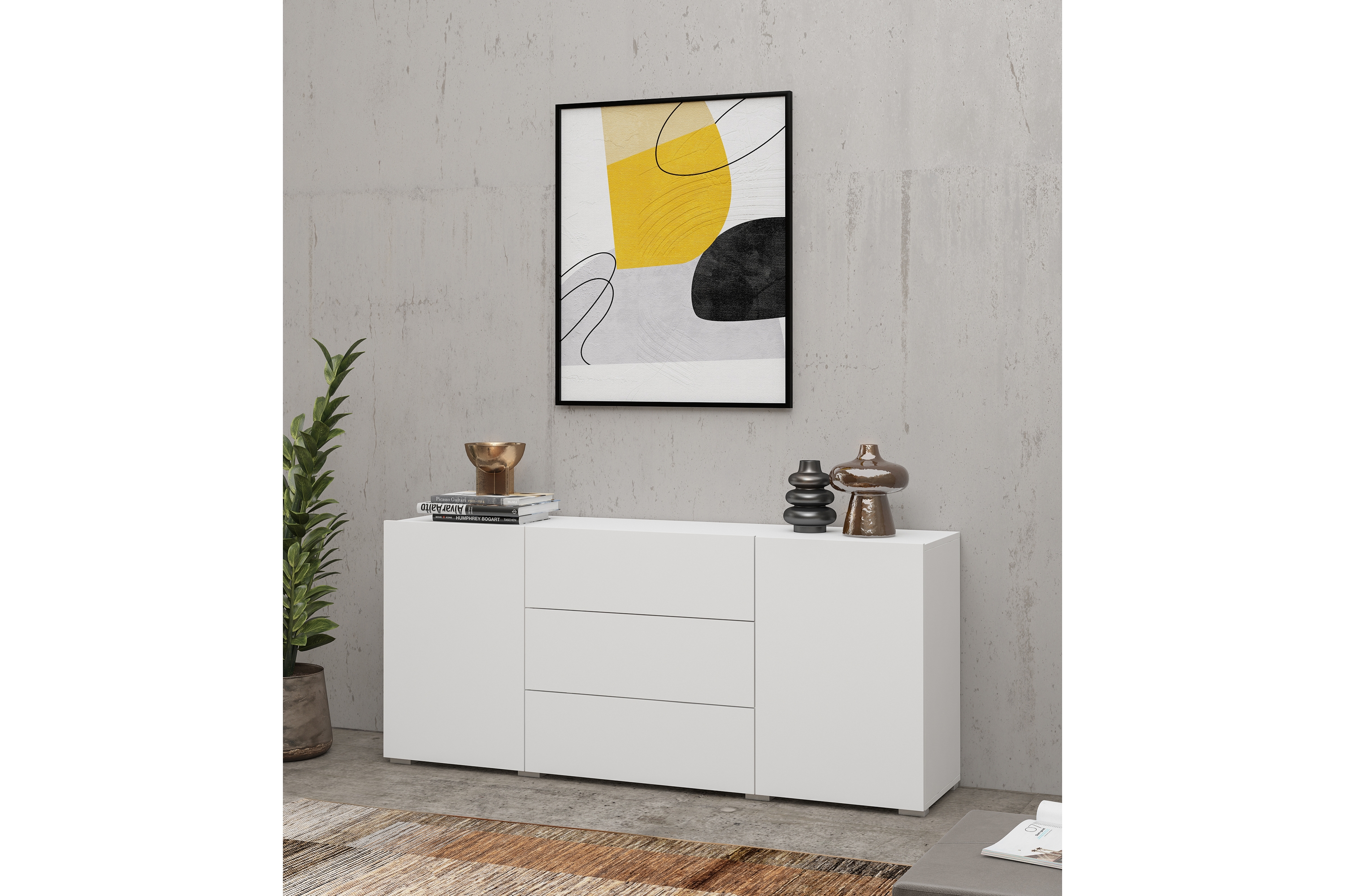 Förvaringskista Speno 140 cm Vit