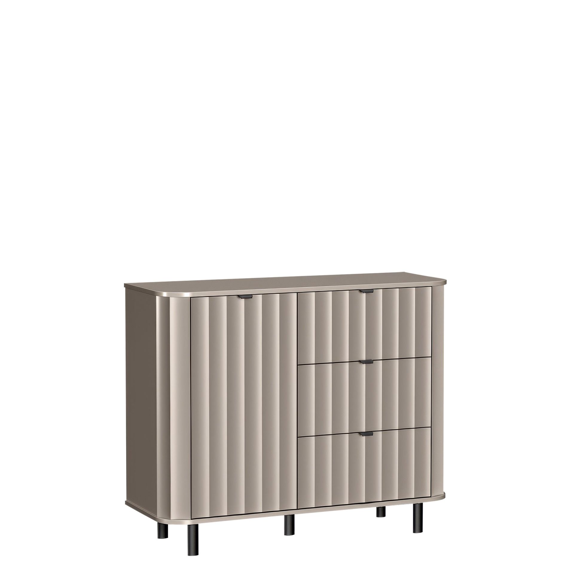 Joriel Skänk 111 cm - Beigesvart