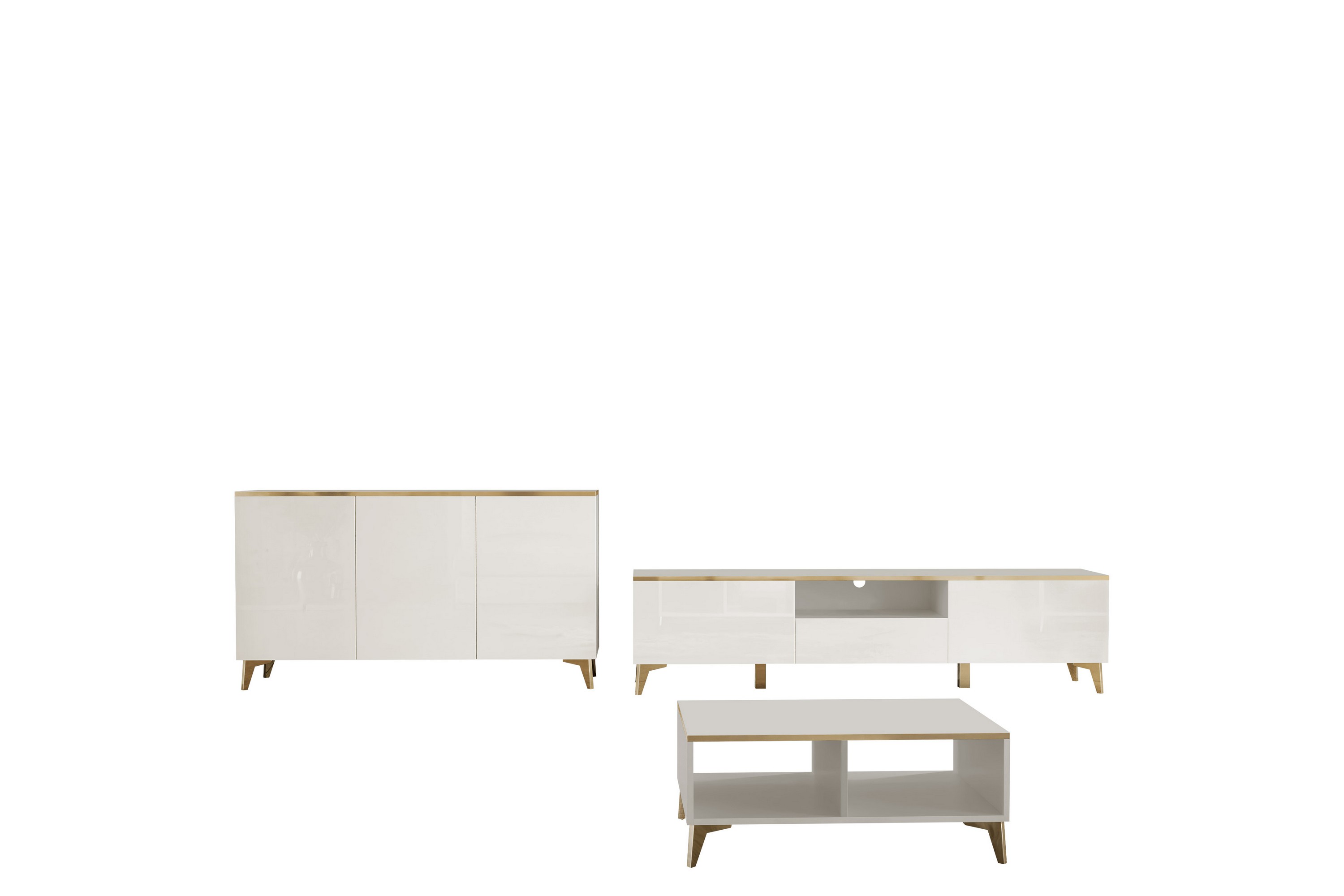 Royston Möbelset För Vardagsrum Beige