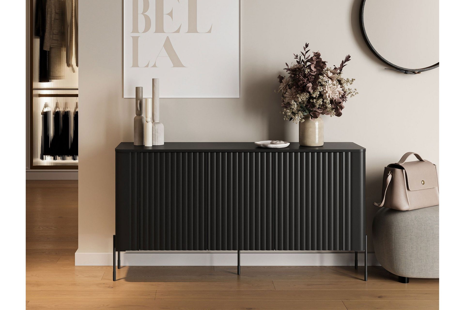 Sherie Sk&auml;nk 150x40 cm - Vit