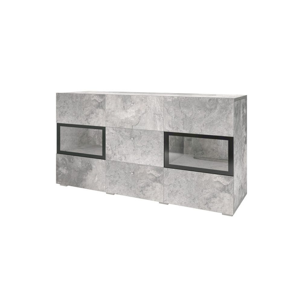 sideboard baros 2 dörrar med 3 lådor - betongljus