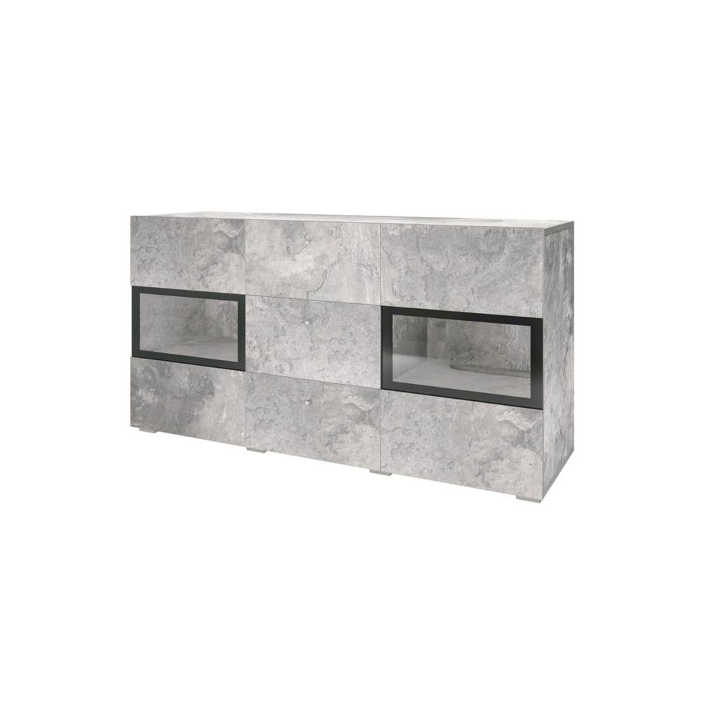 sideboard baros 2 dörrar med 3 lådor - betongljus