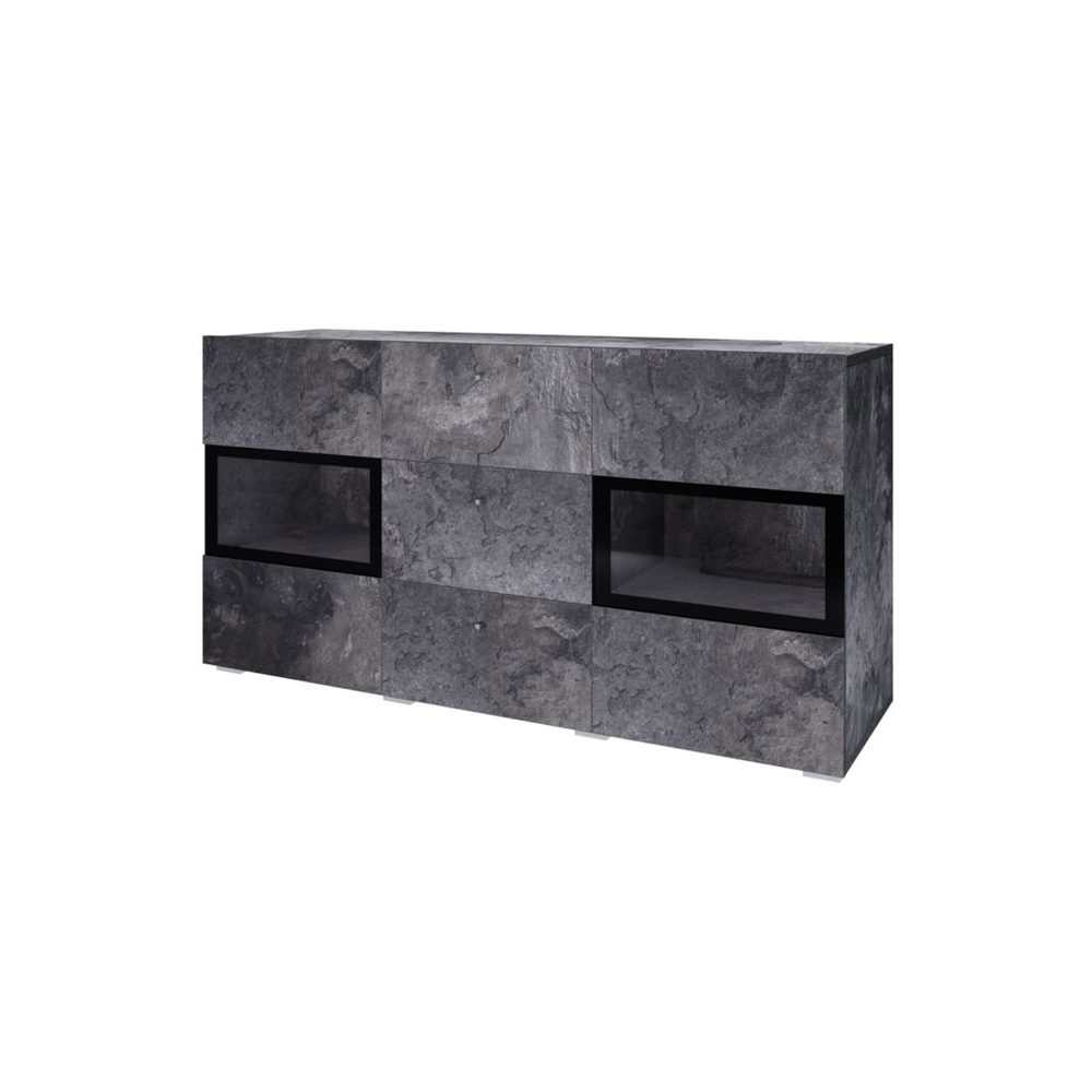 sideboard baros 2 dörrar med 3 lådor - skiffer