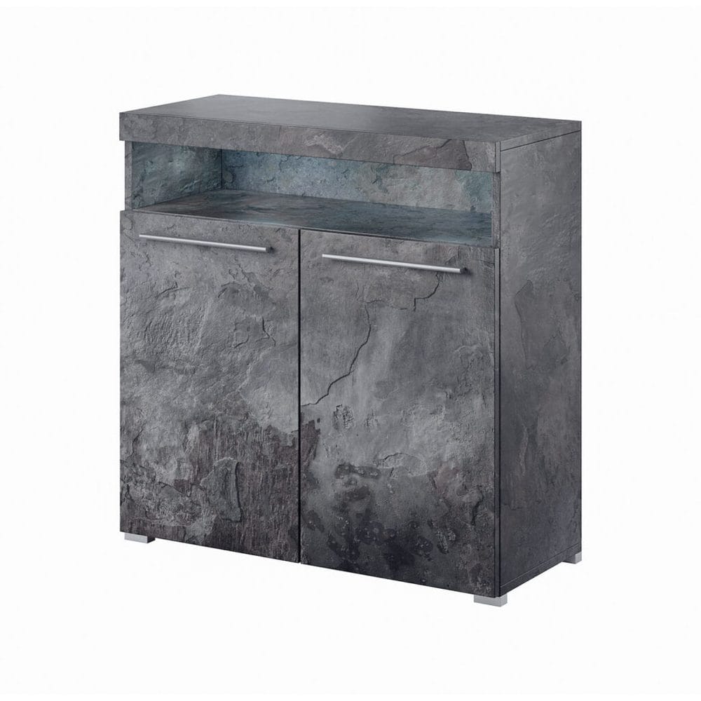 sideboard indien 2 dörrar - skiffer