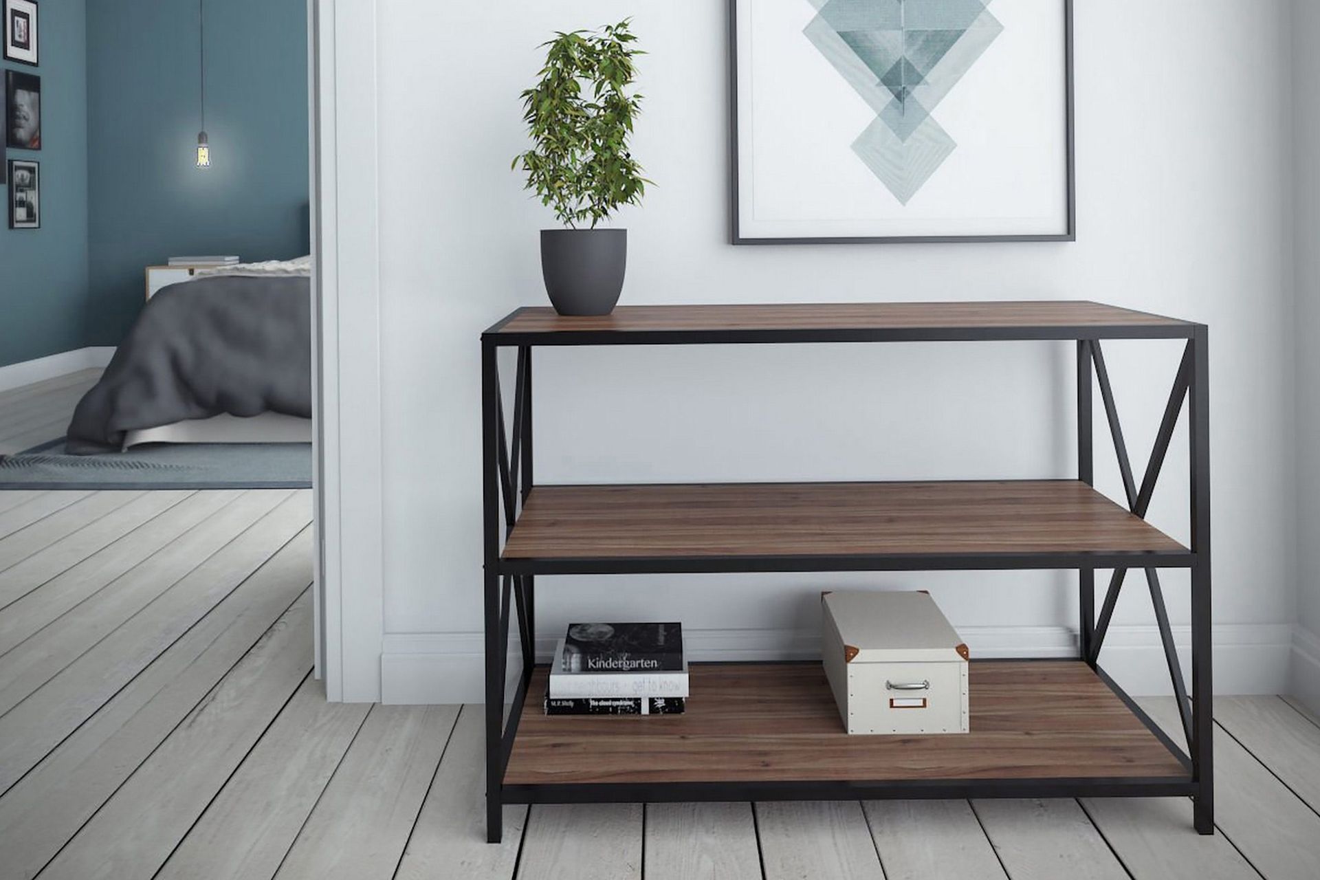 Andifli Sideboard 40x65x94 cm - Brun