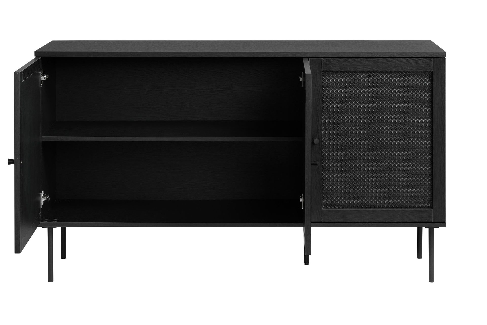kamello sideboard 140 cm - svart
