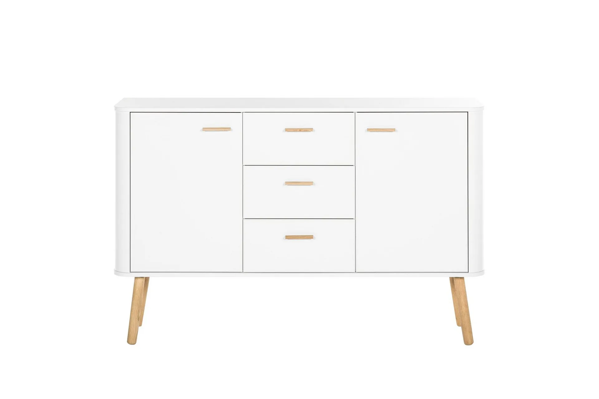 Lausanne Sideboard 136x40 cm - Vit/Natur
