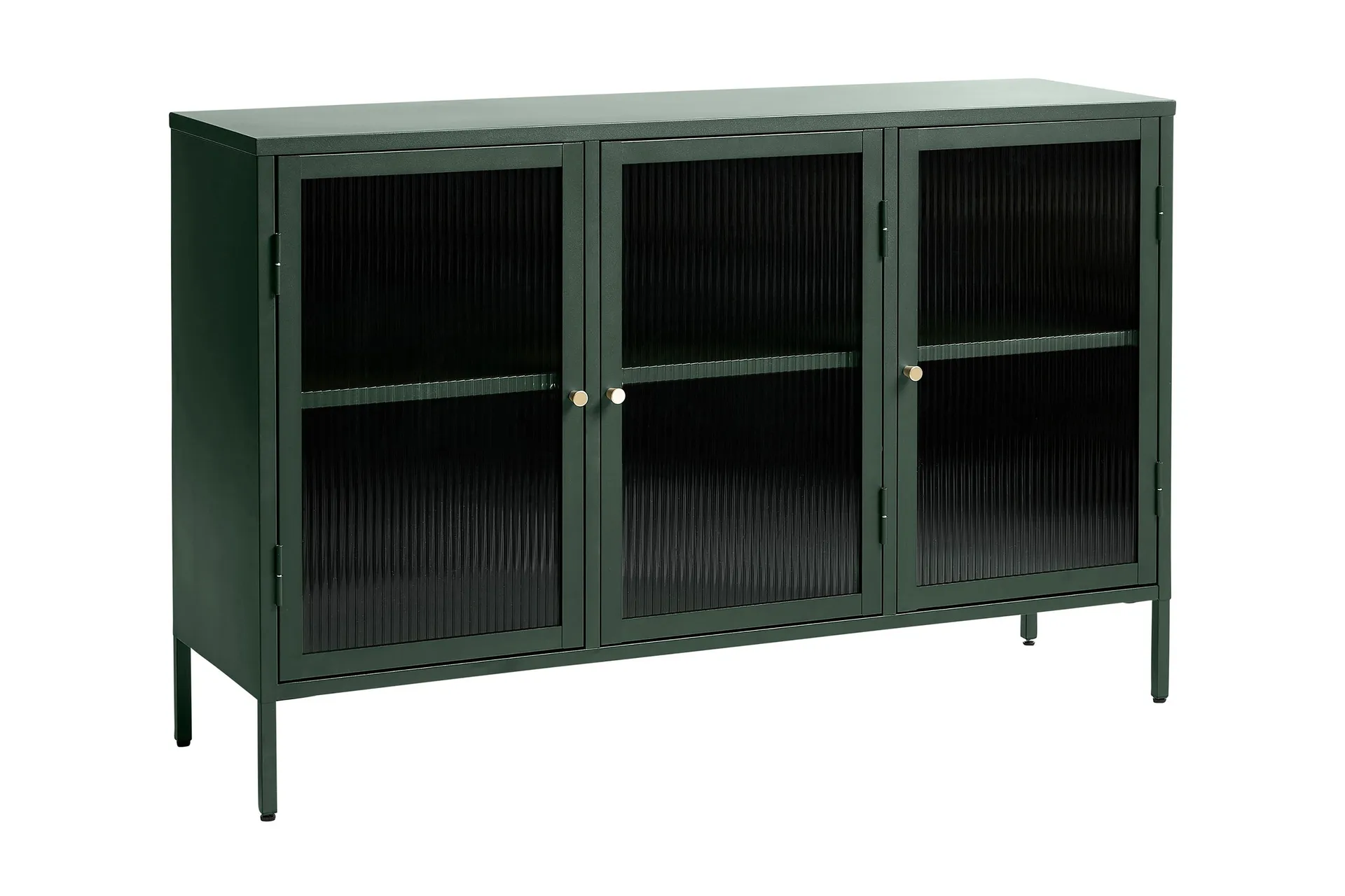lazarus sideboard 3 delar 132 cm - grön