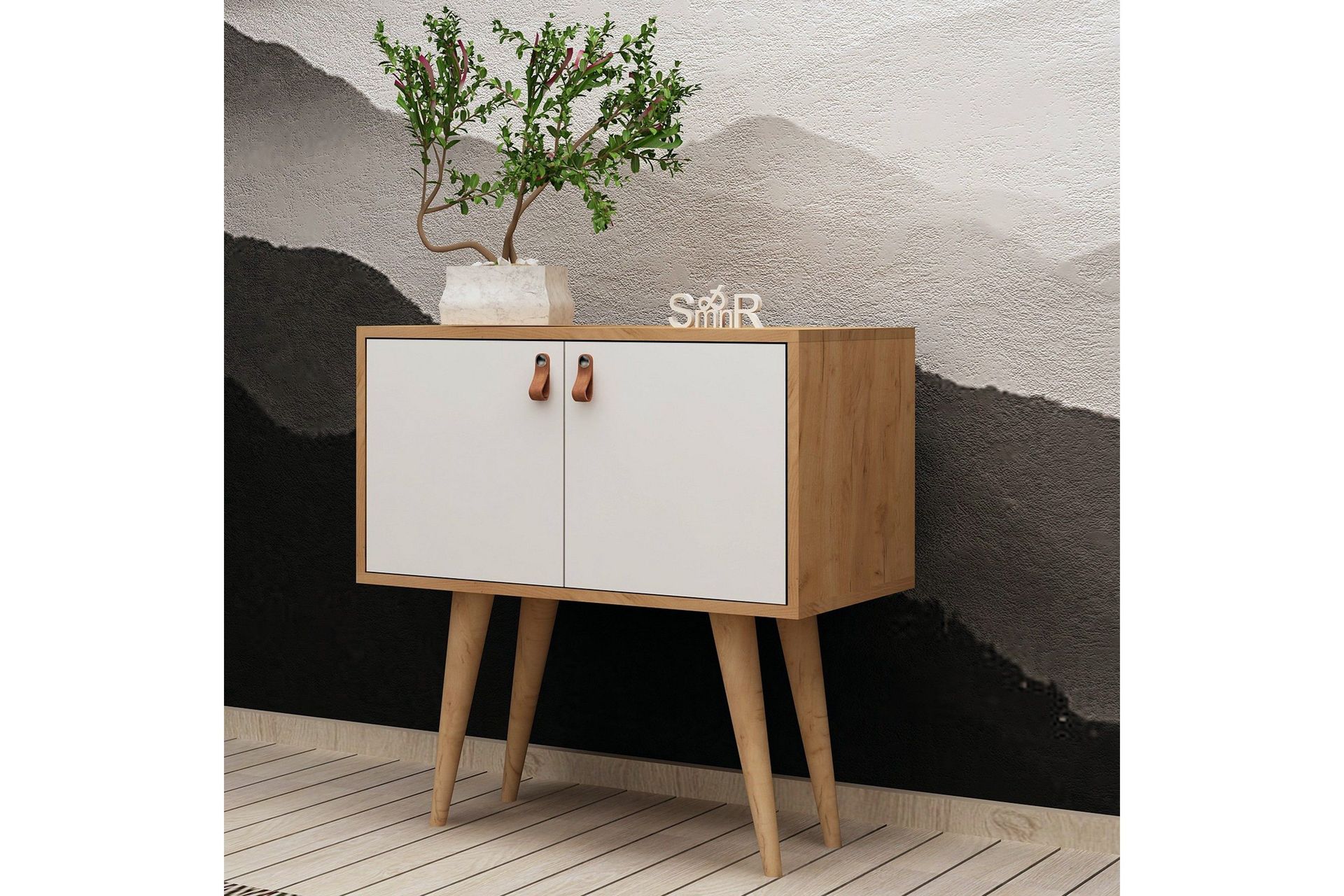 Mod Design Sidobord - Trä/Vit