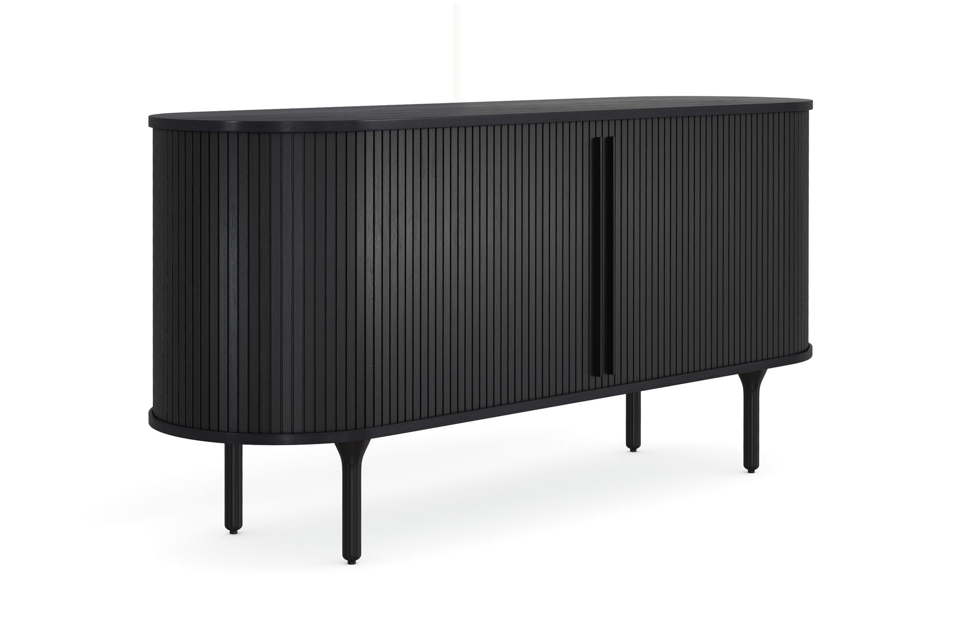 noira sideboard 150x45 cm ek - svart