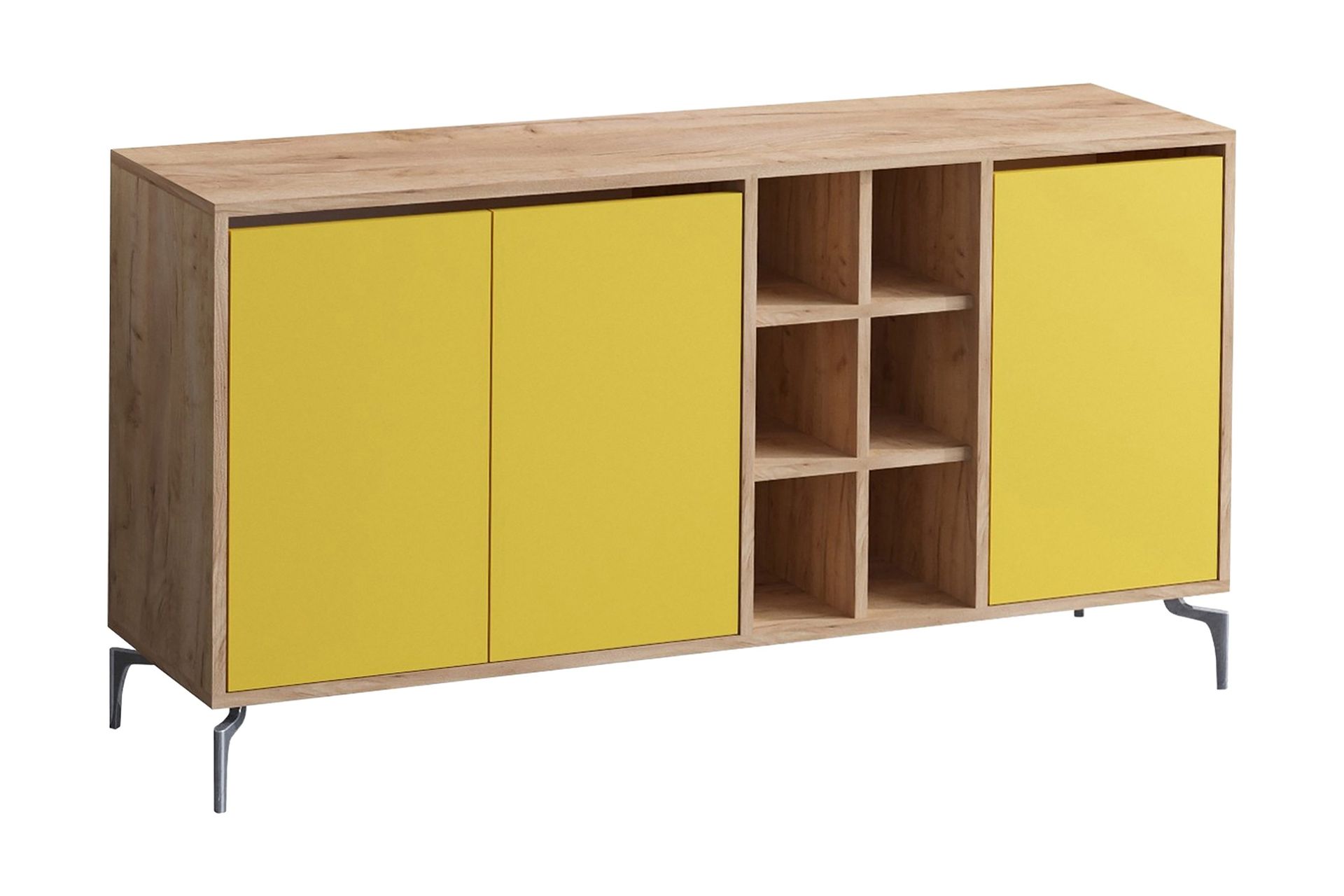 sideboard 40x140 cm - natur/flerfärgad